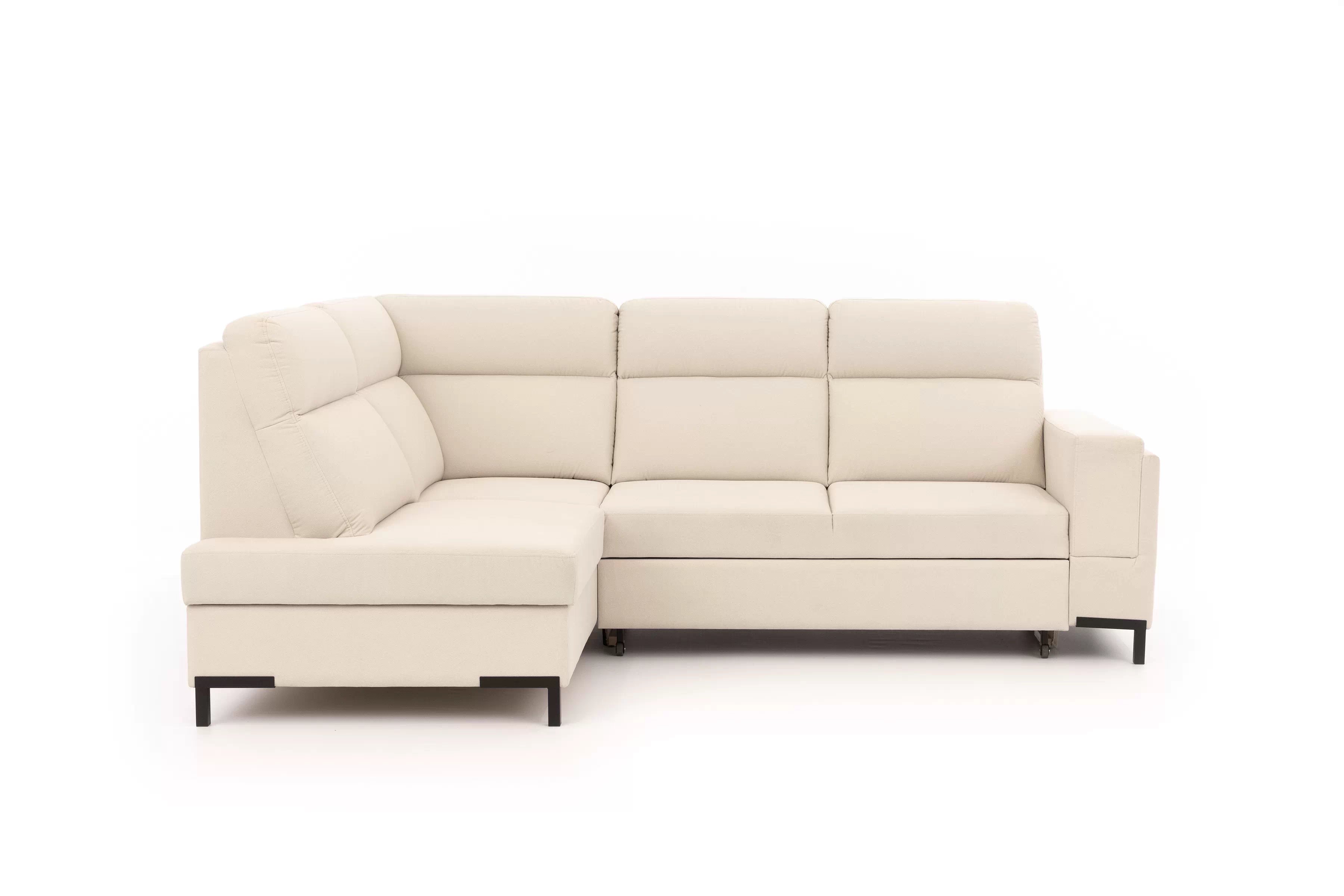 Rohová pohovka Loario L levá se širokými proříznutými boky Rohová sedací souprava Loario L levá z szerokim, wcietym bokiem