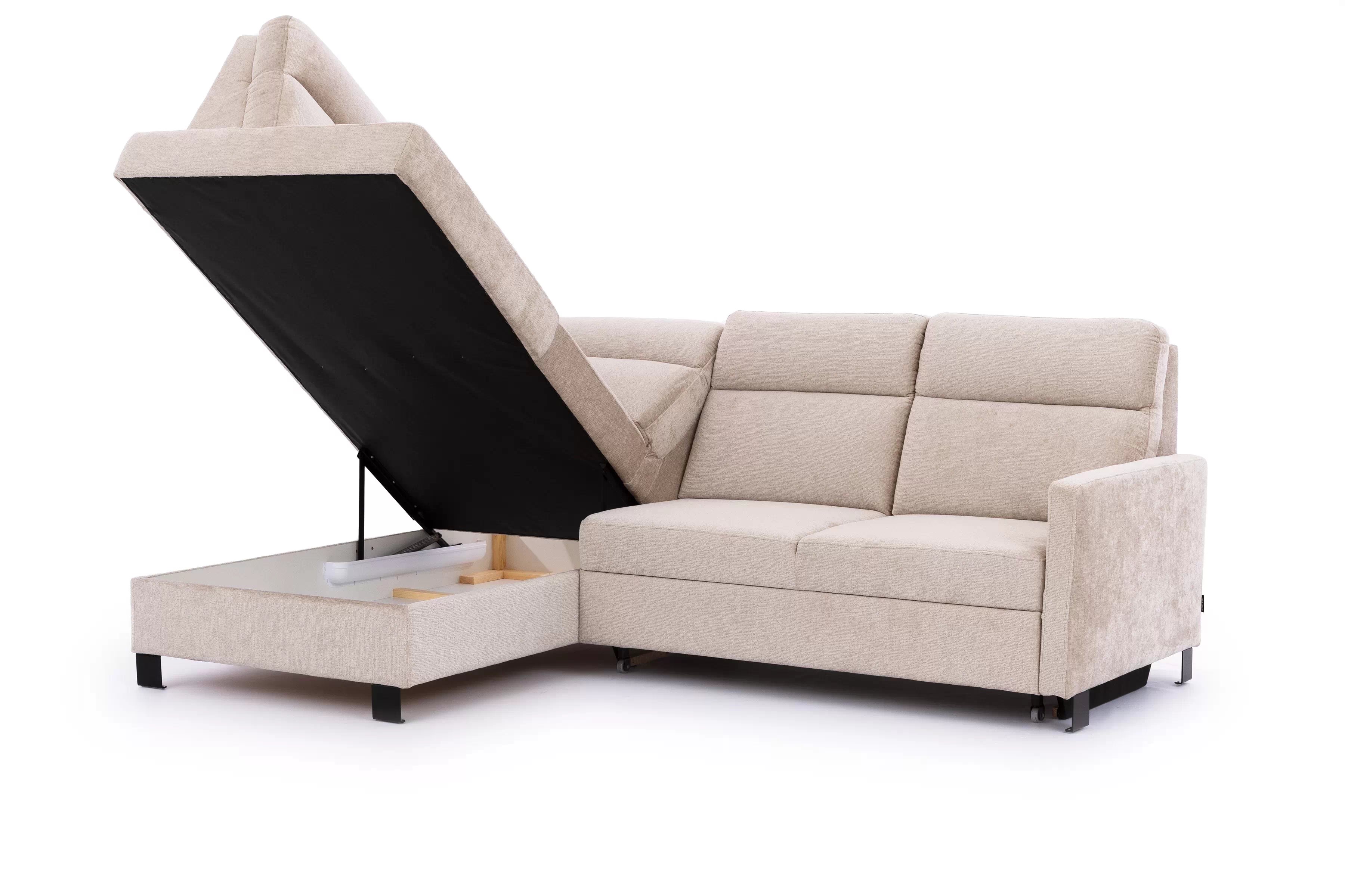 Rohová sedacia súprava Loario L ľavá s úzkym bokom - béžový šenil Perfect Harmony 07 Rohová sedacia súprava Loario L Ľavá strana z waskim bokiem - béžový šenil Perfect Harmony 07