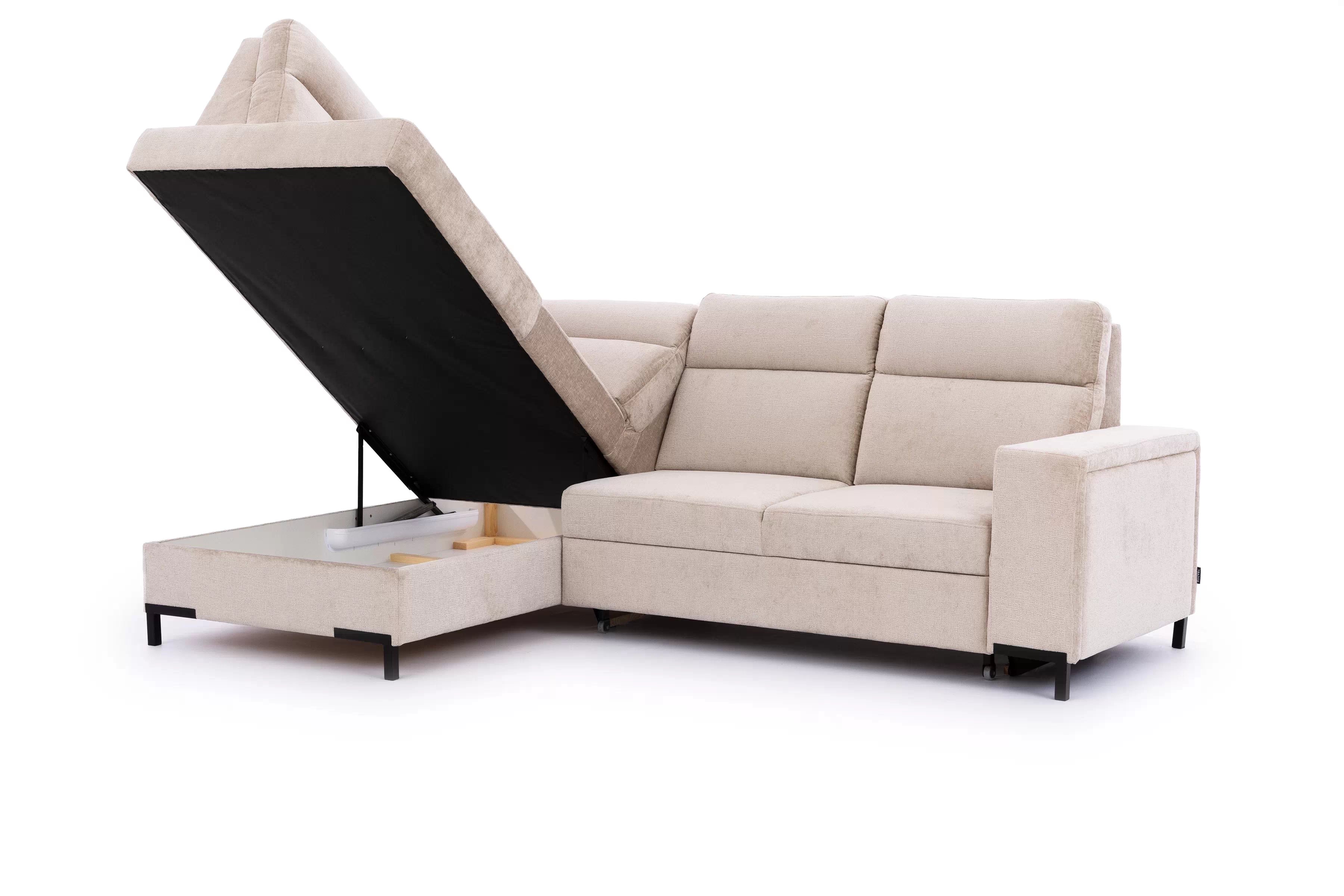 Rohová sedacia súprava Loario L ľavá so širokým bokom - béžový šenil Perfect Harmony 07 Rohová sedacia súprava Loario L Ľavá strana z szerokim bokiem - béžový šenil Perfect Harmony 07