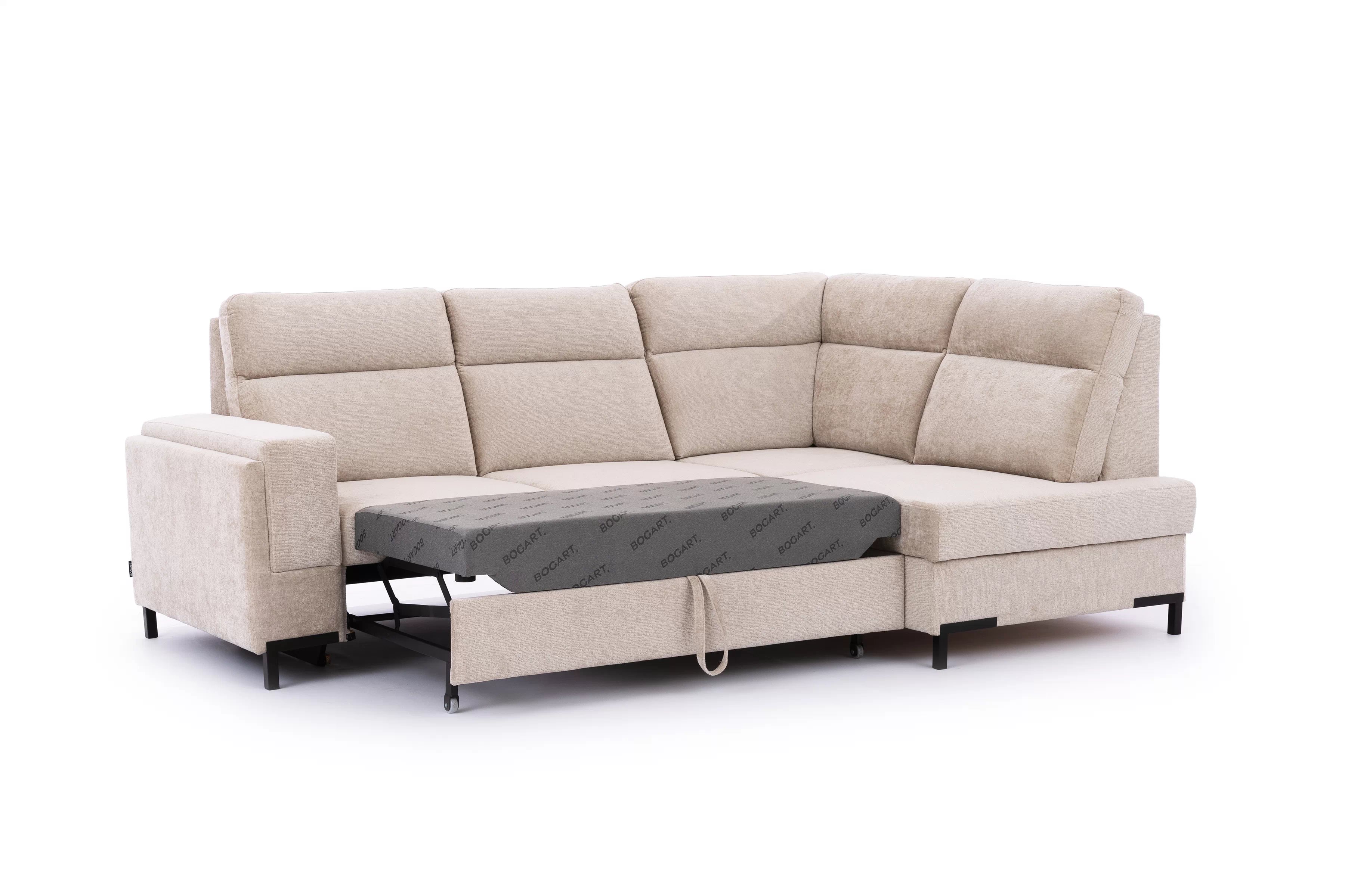 Rohová sedacia súprava Loario L pravá so širokým, vyrezaným bokom - béžový šenil Perfect Harmony 07 Rohová sedacia súprava Loario L pravá strana z szerokim, wcietym bokiem - béžový šenil Perfect Harmony 07