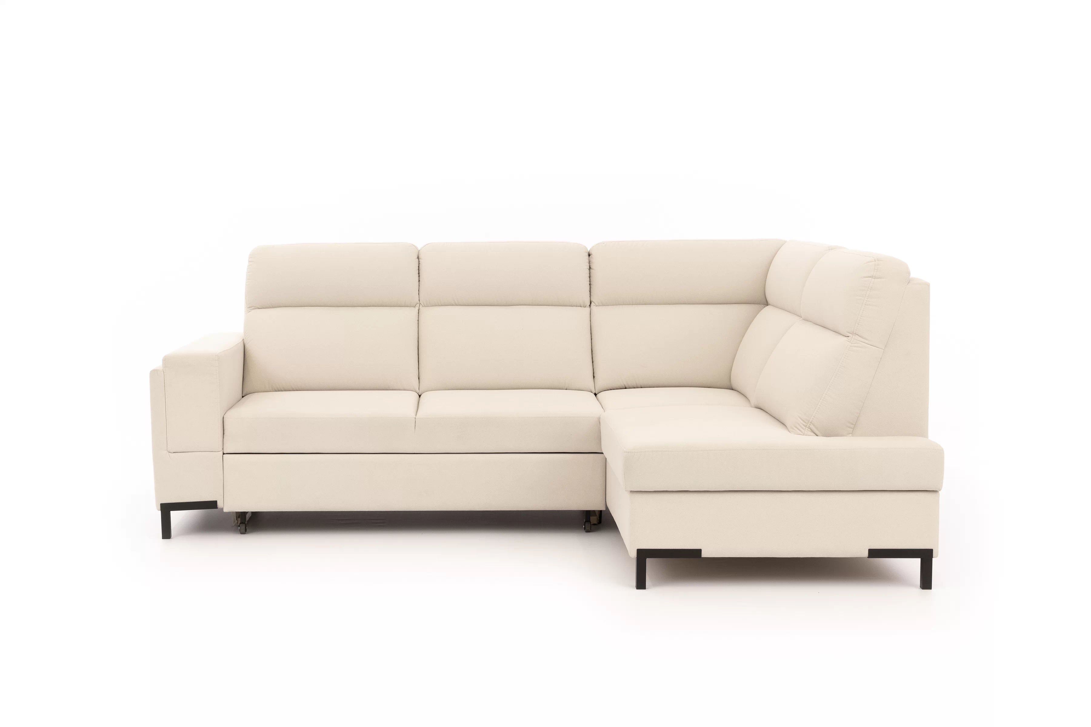 Rohová pohovka Loario L pravá se širokými proříznutými boky Rohová sedací souprava Loario L pravá z szerokim, wcietym bokiem