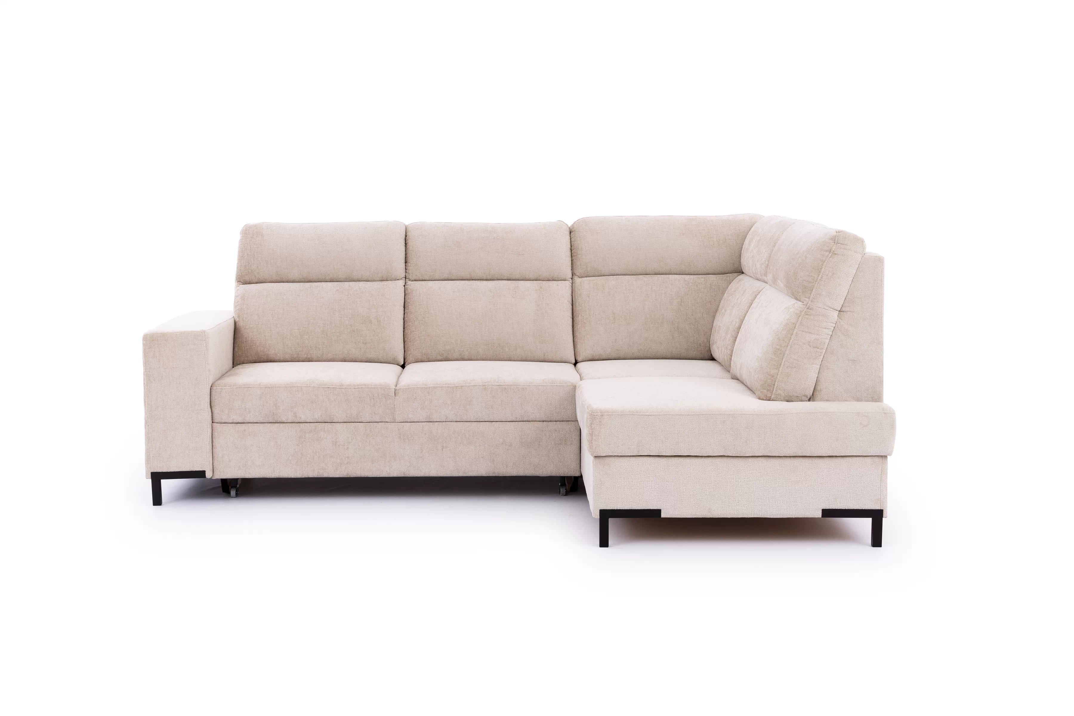 Rohová sedacia súprava Loario L pravá so širokým bokom - béžový šenil Perfect Harmony 07 Rohová sedacia súprava Loario L pravá strana z szerokim bokiem - béžový šenil Perfect Harmony 07