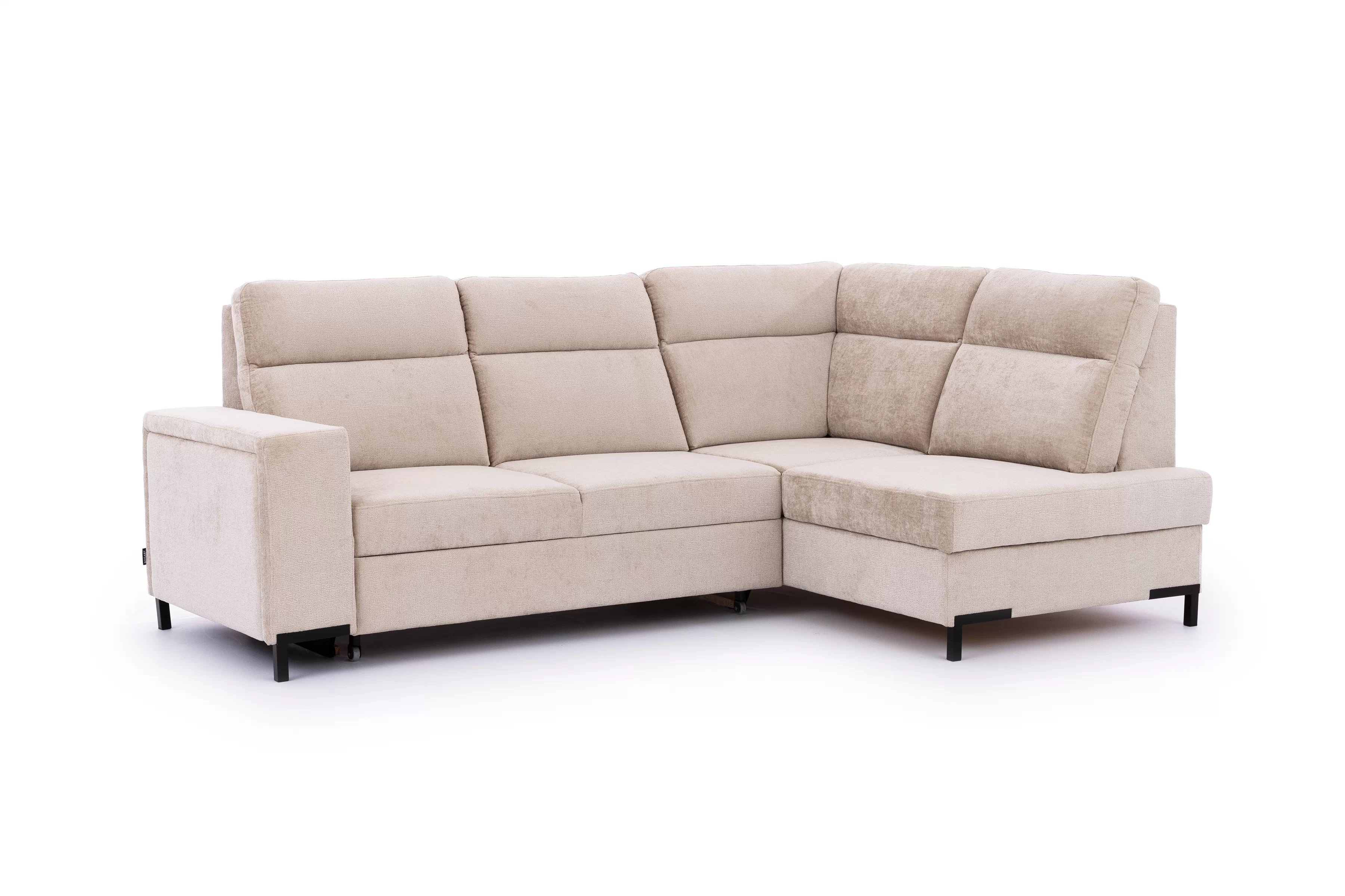 Rohová sedacia súprava Loario L pravá so širokým bokom - béžový šenil Perfect Harmony 07 Rohová sedacia súprava Loario L pravá strana z szerokim bokiem - béžový šenil Perfect Harmony 07