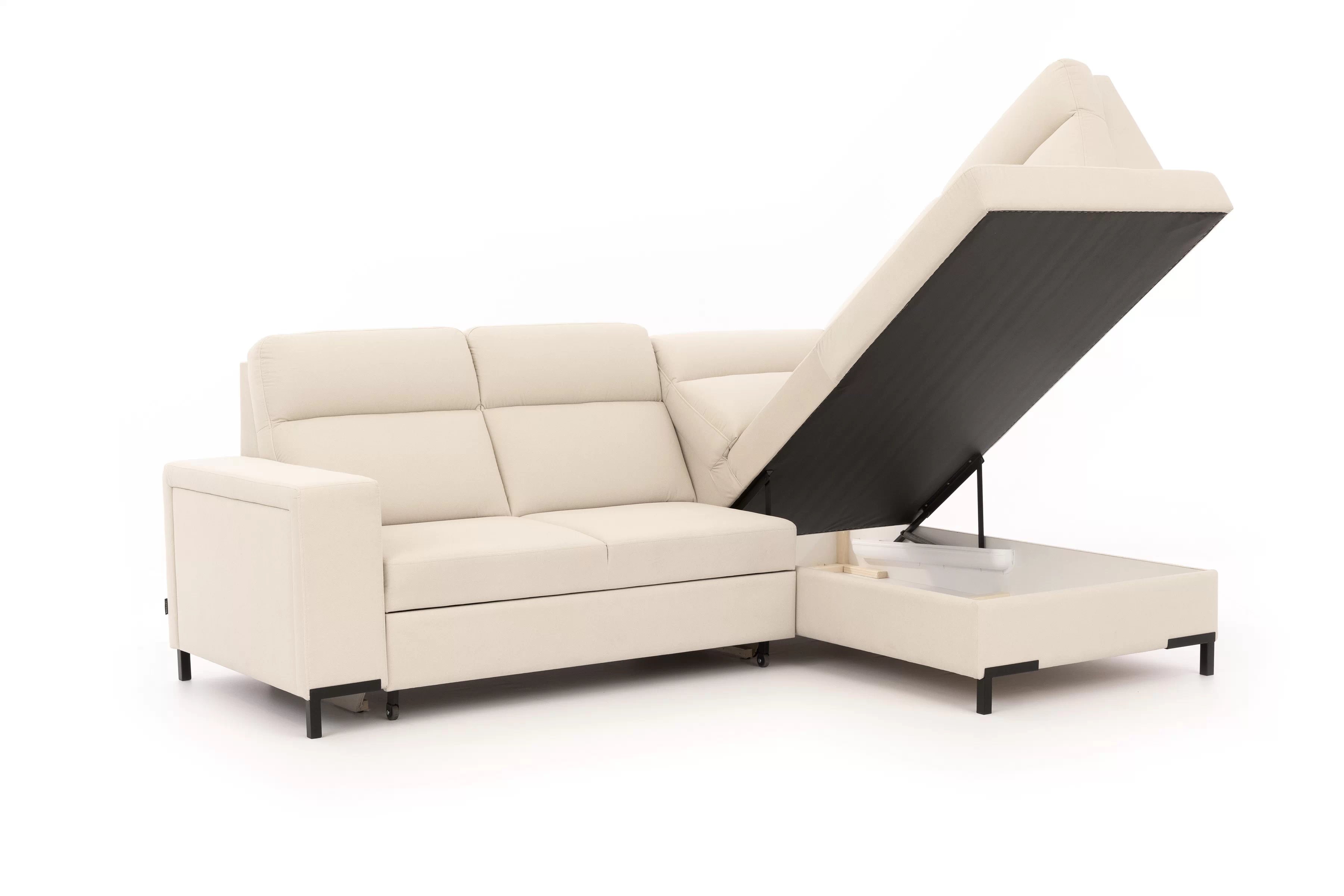 Rohová pohovka Loario L pravá se širokými boky Rohová sedací souprava Loario L pravá z szerokim bokiem