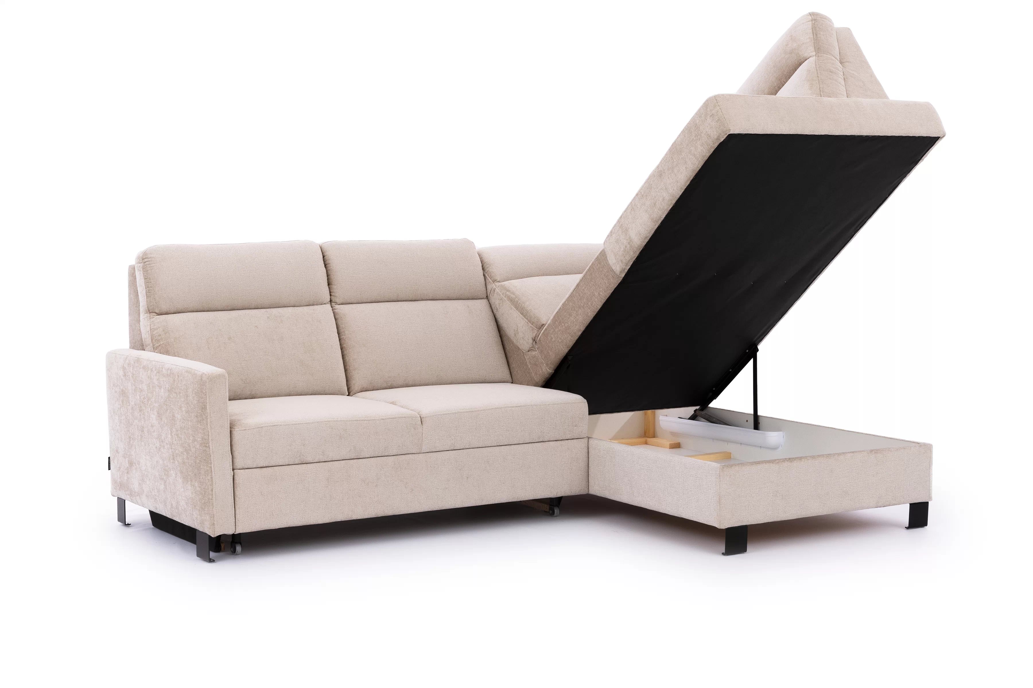 Rohová sedacia súprava Loario L pravá s úzkym bokom - béžový šenil Perfect Harmony 07 Rohová sedacia súprava Loario L pravá strana z waskim bokiem - béžový šenil Perfect Harmony 07