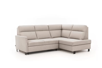 Rohová sedačka Loario L pravá s úzkym bokom - tmavý béžový šenil Vibe 08 Rohová sedacia súprava Loario L pravá strana z waskim bokiem - tmavý béžový šenil Vibe 08