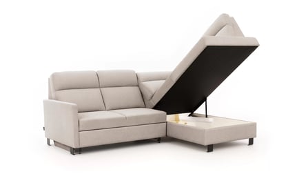 Rohová sedačka Loario L pravá s úzkym bokom - tmavý béžový šenil Vibe 08 Rohová sedacia súprava Loario L pravá strana z waskim bokiem - tmavý béžový šenil Vibe 08