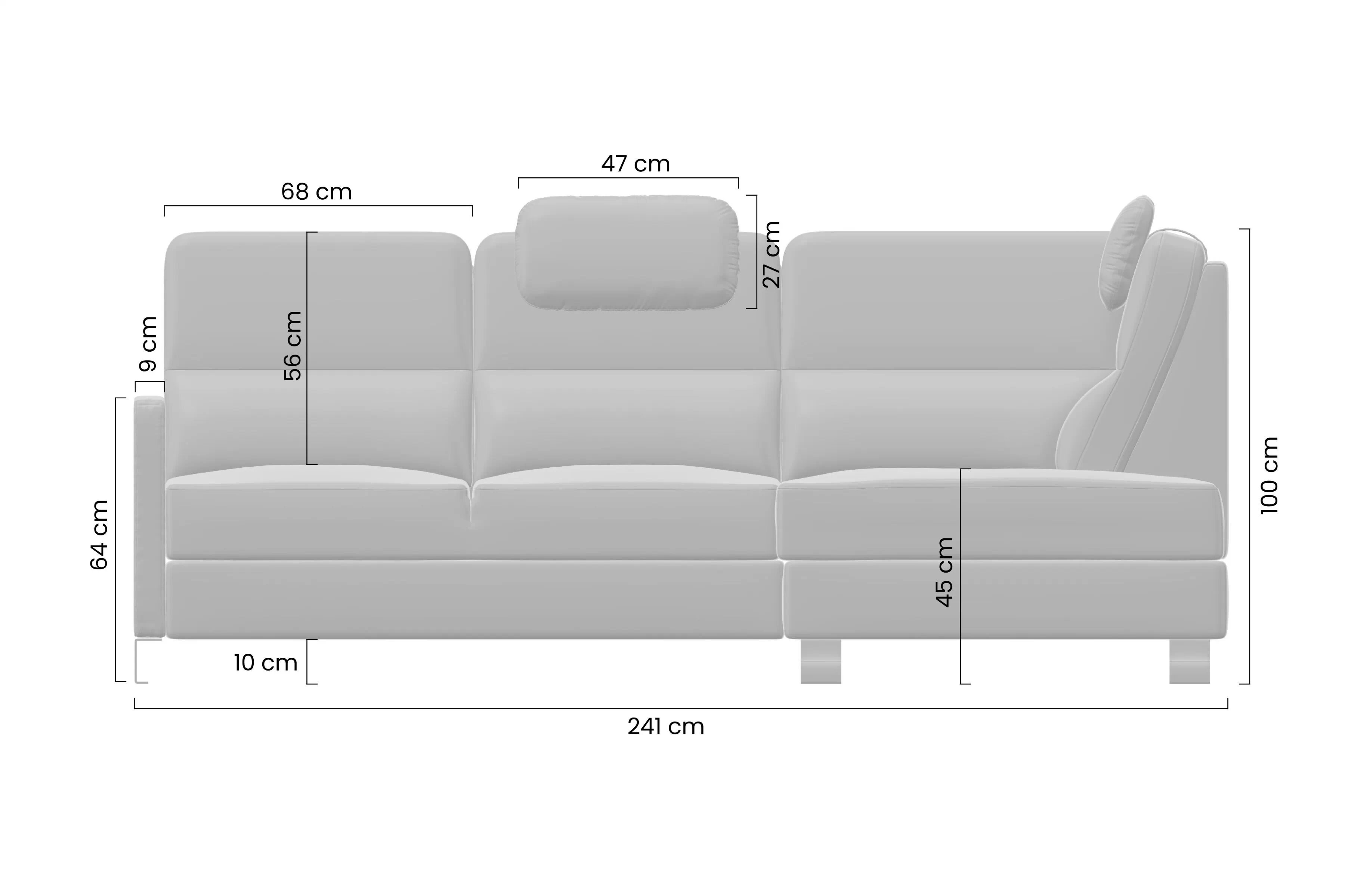 Rohová sedacia súprava Loario L pravá s úzkym bokom Rohová sedacia súprava Loario L pravá strana z waskim bokiem