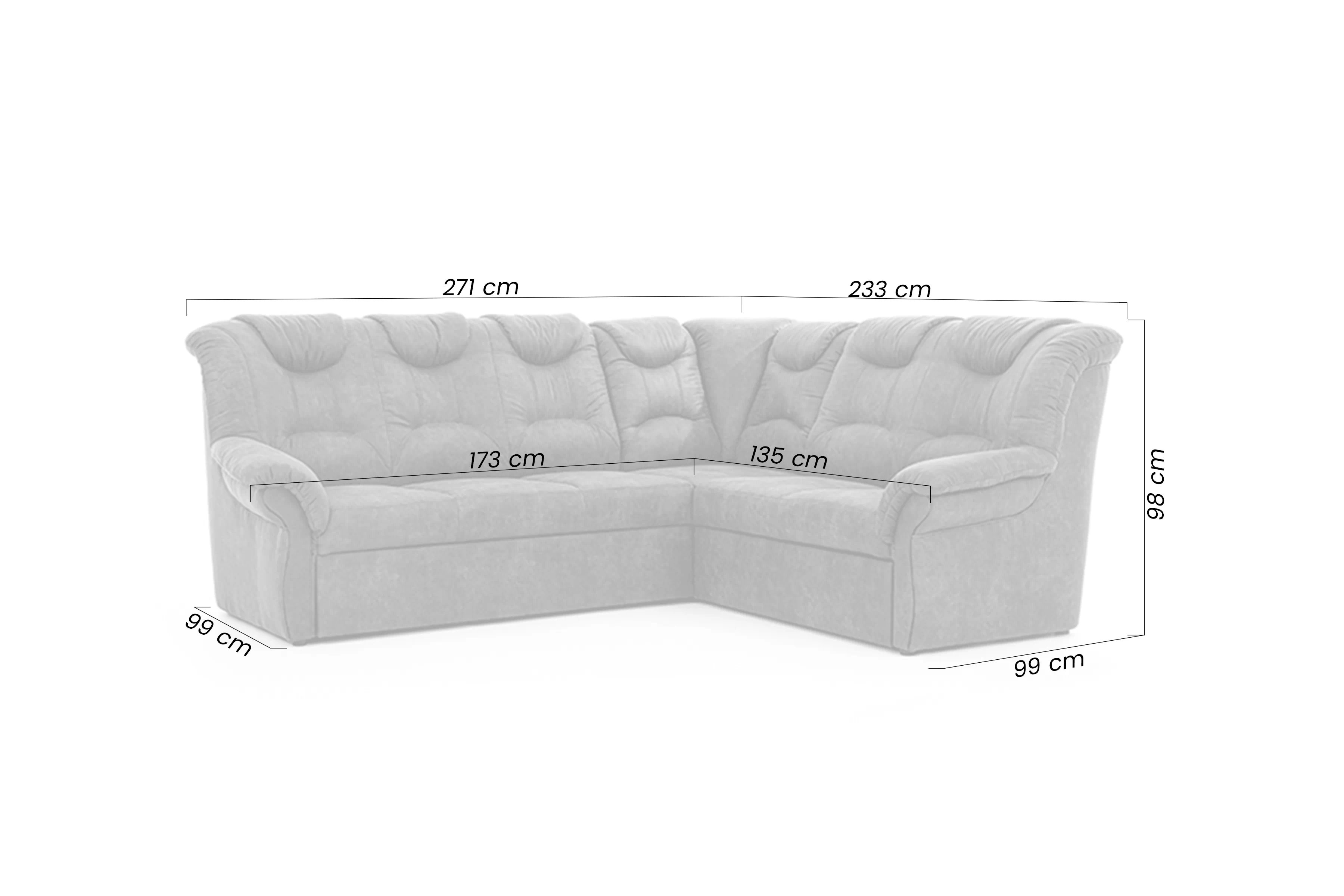 Rohová sedacia súprava Lonigo L pravá - hnedá látka Forever 63 Rohová sedacia súprava Lonigo L do obývacej izby pravá strana - Hnedý zamat Forever 63