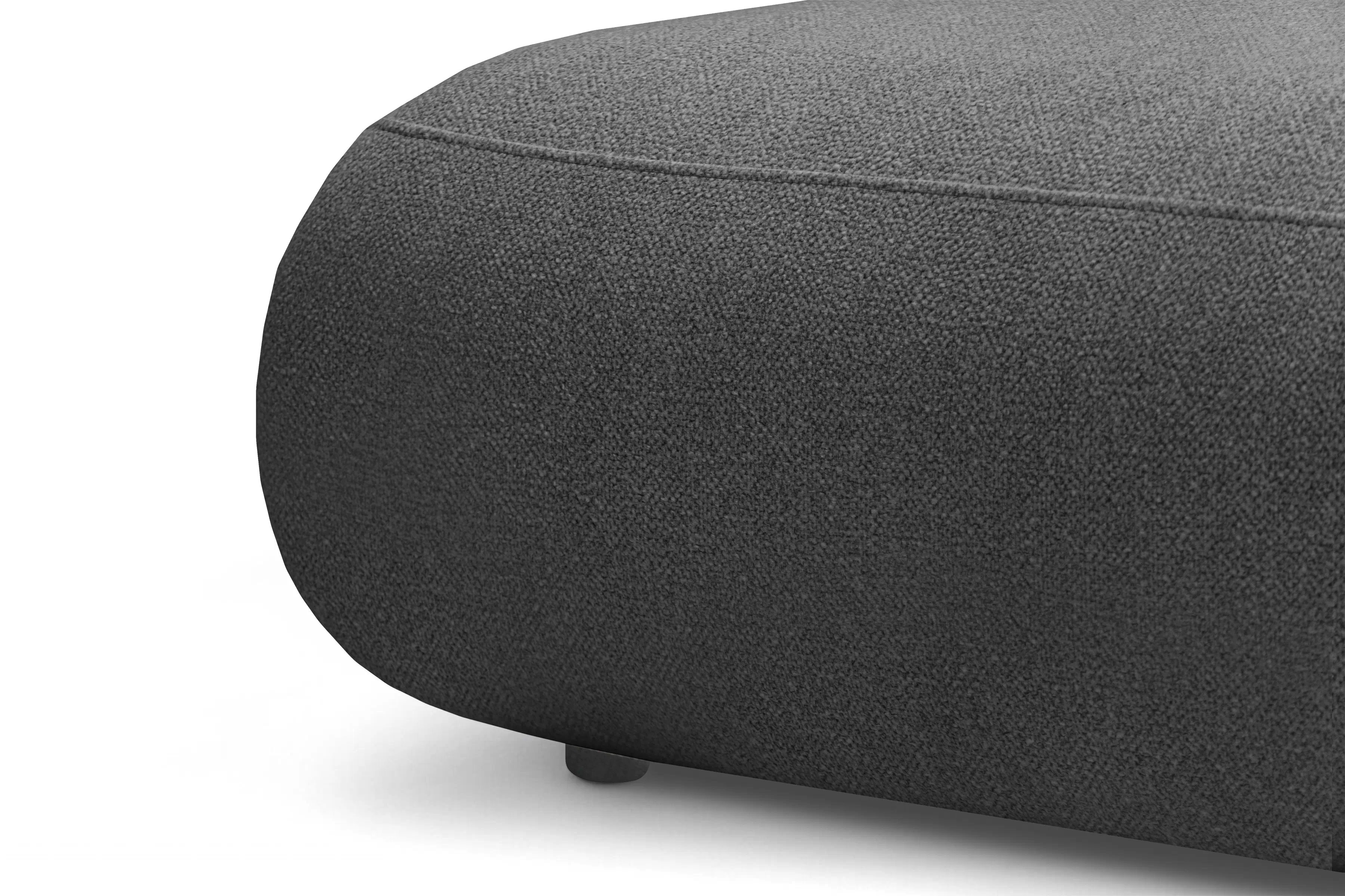 Rozkládací rohová sedací souprava Lotulis L II levá - tmavě šedá Blur 19 Rohová sedací souprava Lotulis L rozkládací levá - ciemno šedá Pletenina hydrofobowa Blur 19