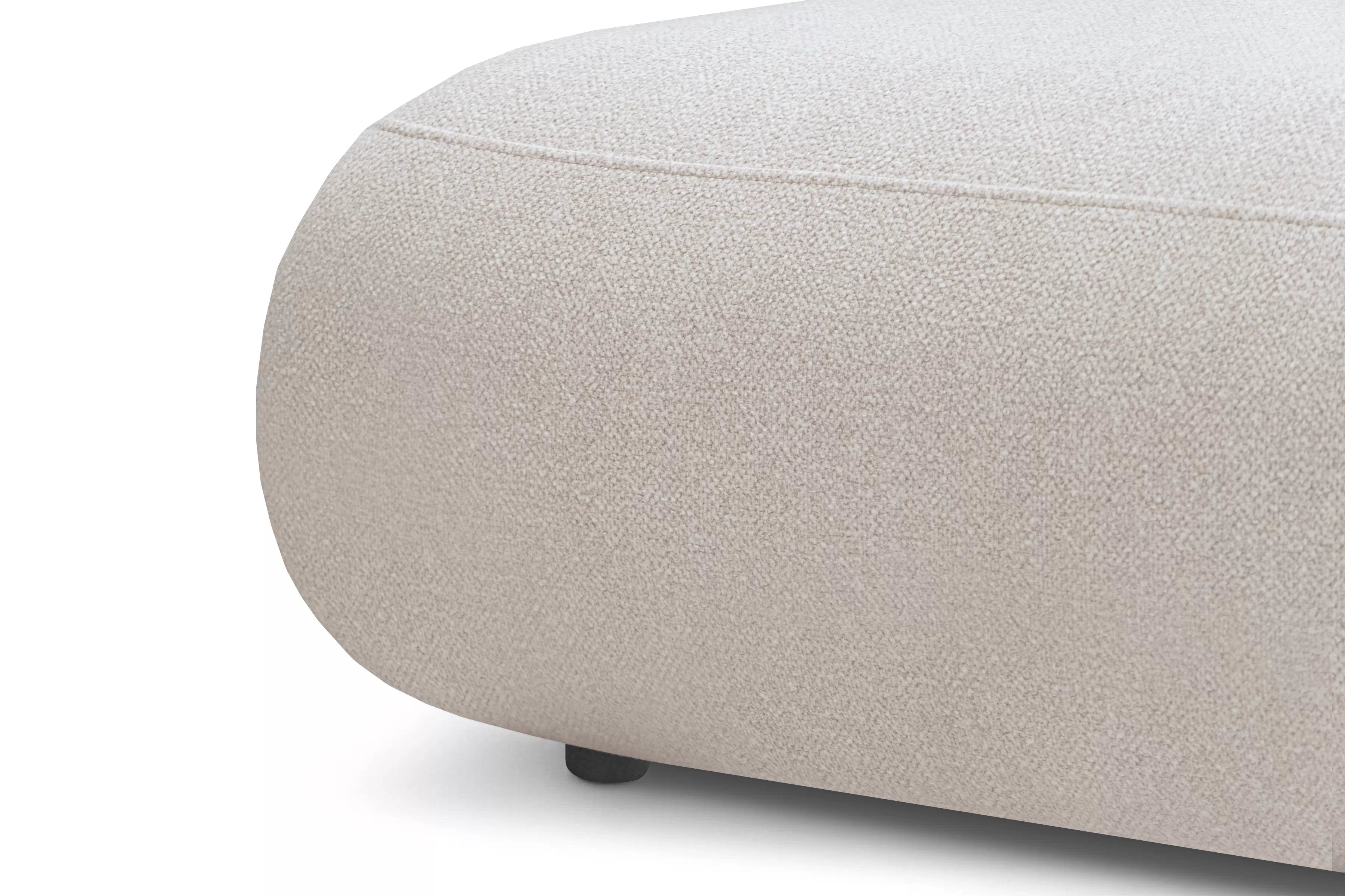 Rozkládací rohová sedací souprava Lotulis L II levá - krémová Blur 01 Rohová sedací souprava Lotulis L rozkládací levá - kremowa Pletenina hydrofobowa Blur 01 