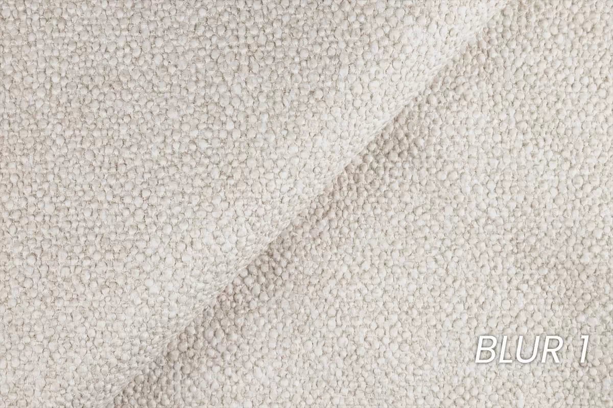 Rohová pohovka Lotulis L II s rozkladem pravostranná - krémová hydrofobní pletenina Blur 01 Rohová sedací souprava Lotulis L rozkládací pravá - kremowa Pletenina hydrofobowa Blur 01