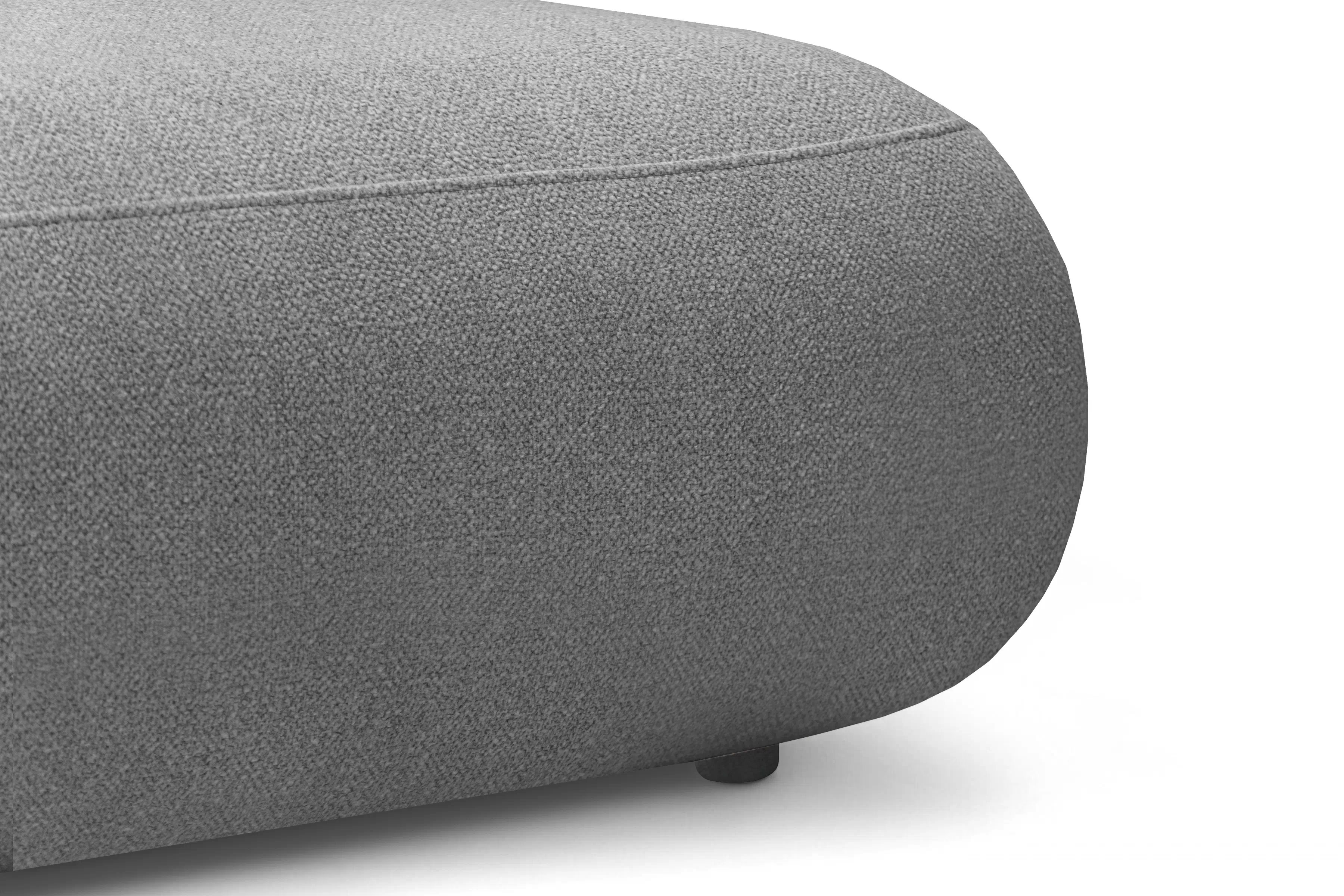 Rozkládací rohová sedací souprava Lotulis L II pravá - šedá Blur 18 Rohová sedací souprava Lotulis L rozkládací pravá - šedá Pletenina hydrofobowa Blur 18