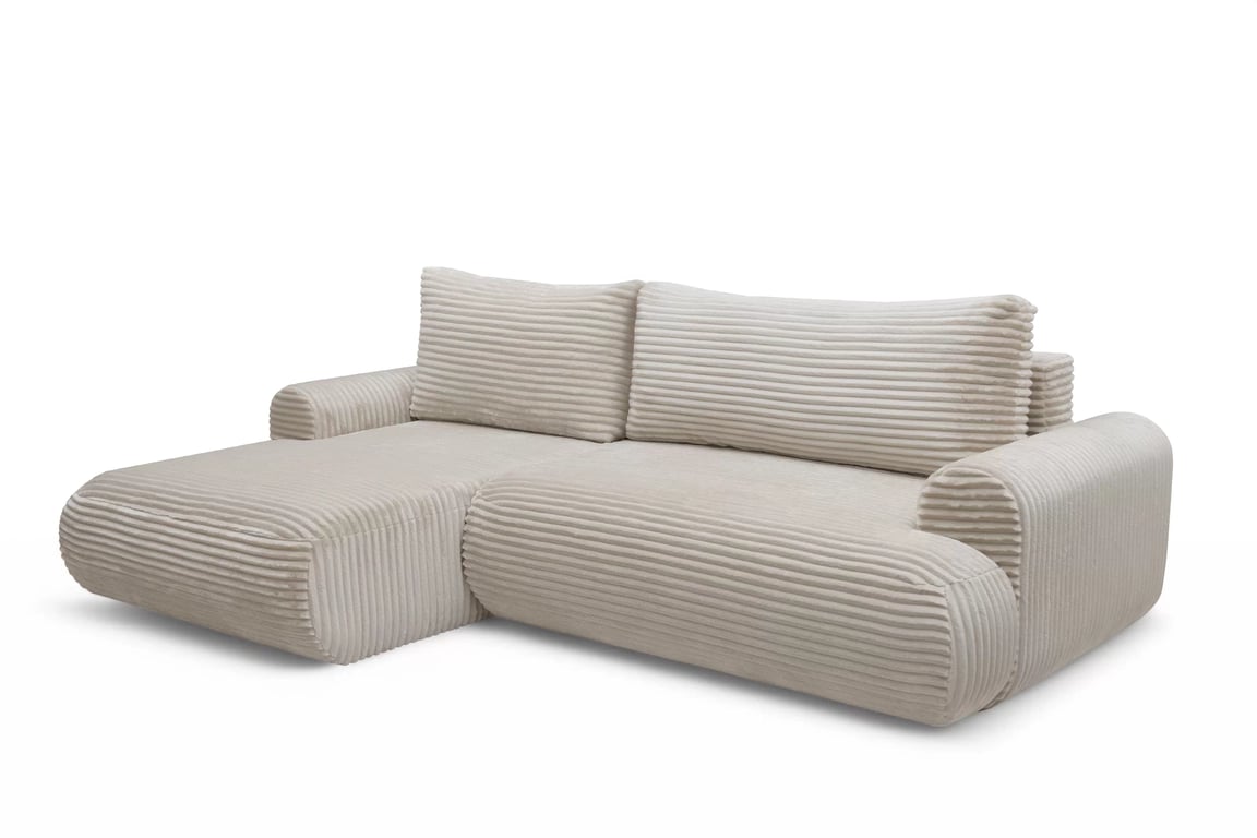 Colțar extensibil cu funcție de dormit Lotulis Mini stânga - crem plus Tilia 03 Naroznik Lotulis Mini z funkcja de dormit stânga - cremă plusz Tilia 03 