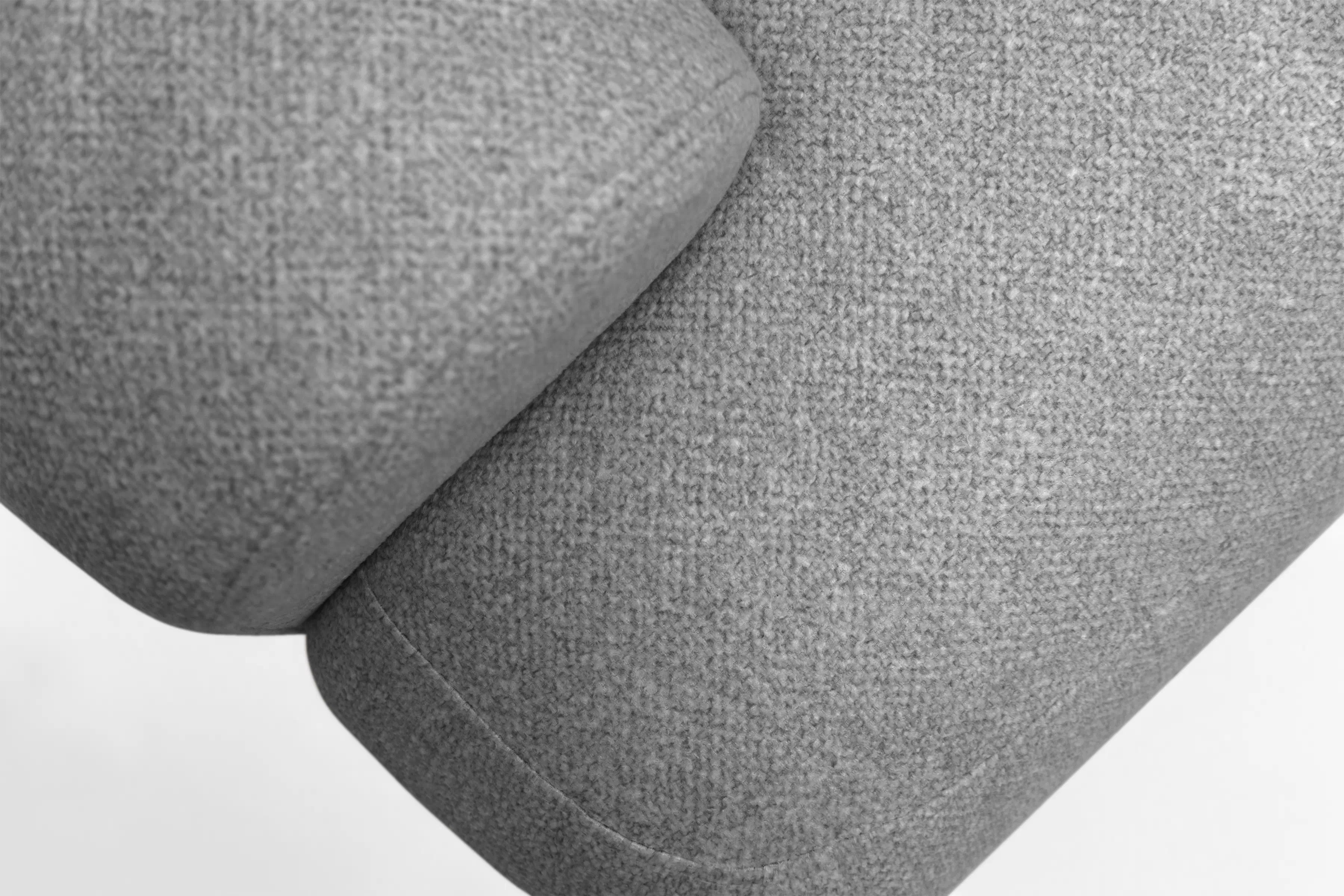 Rozkládací rohová sedací souprava Lotulis Mini pravá - šedá Blur 18 Rohová sedací souprava Lotulis Mini rozkládací pravá - šedá Pletenina hydrofobowa Blur 18