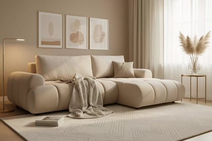 Rozkladacia rohová sedacia súprava Lutario L Rohová sedacia súprava Lutario L II s funkciou spánku 