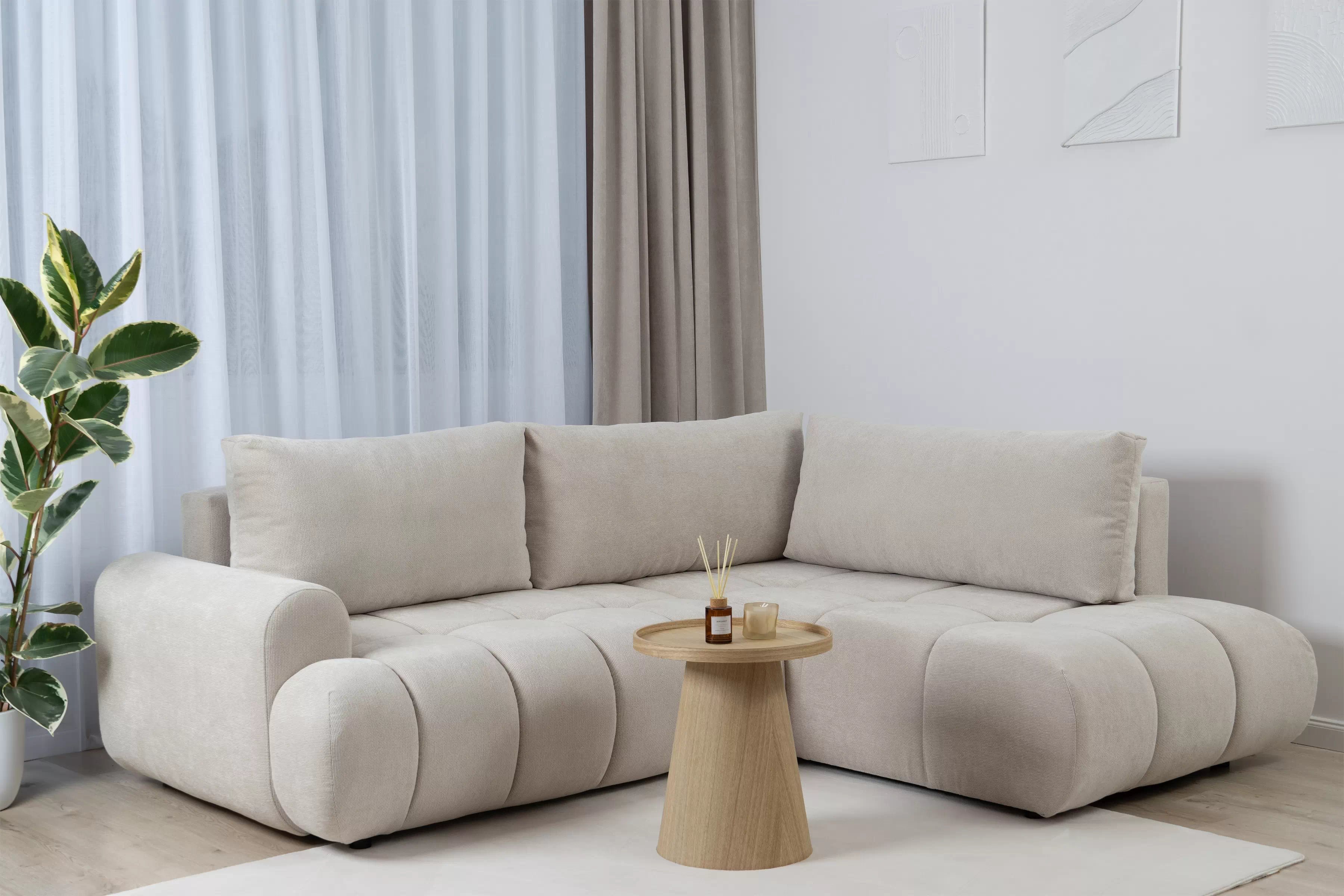 Rozkladacia rohová sedacia súprava Lutario L II Rohová sedacia súprava Lutario L s funkciou spánku 