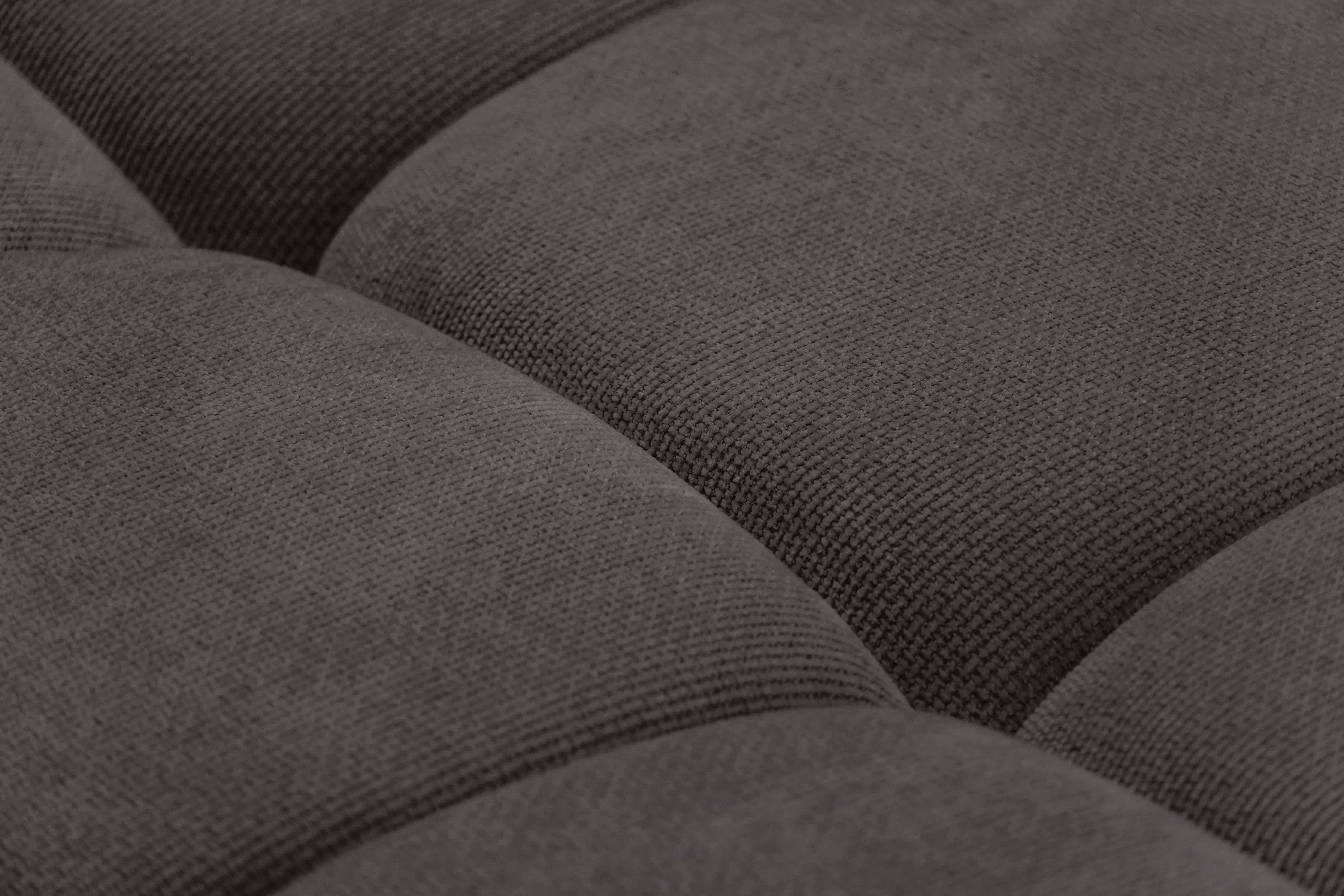 Rozkladacia rohová sedačka Lutario L ľavá - tmavosivá hydrofóbna pletenina Venice 2021 Rohová sedacia súprava Lutario L s funkciou spánku Ľavá strana - ciemnoszara plecionka hydrofobowa Venice 2021