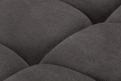 Rohová sedacia súprava Lutario L pravá s funkciou spania - tmavosivá hydrofóbna pletená látka Venice 2021 Rohová sedacia súprava Lutario L s funkciou spánku pravá strana - ciemnoszara plecionka hydrofobowa Venice 2021