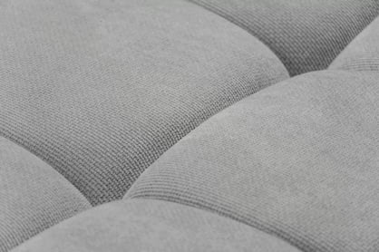 Rohová sedacia súprava Lutario L pravá s funkciou spania - sivá hydrofóbna pletená látka Venice 2023 Rohová sedacia súprava Lutario L s funkciou spánku pravá strana - šedá plecionka hydrofobowa Venice 2023