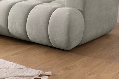 Rohová sedačka Lutario Mini s rozkladem levá - šedá látka Nazar 225.03 Rohová sedací souprava Lutario Mini rozkládací levá - šedá potahová látka Nazar 225.03