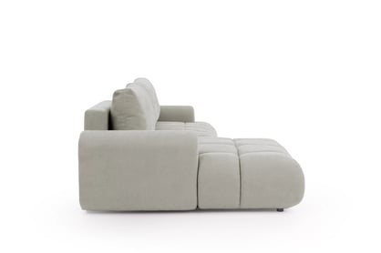 Rohová sedačka Lutario Mini s rozkladem levá - šedá látka Nazar 225.03 Rohová sedací souprava Lutario Mini rozkládací levá - šedá potahová látka Nazar 225.03