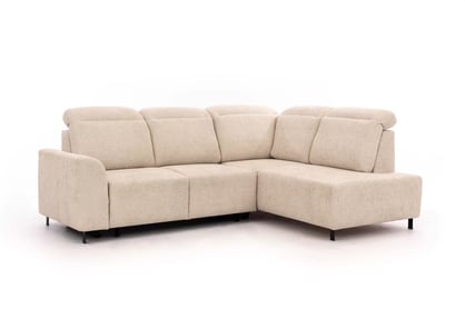 Rohová pohovka Magnis L s rozkladem pravostranná - béžová tkanina Magni 206.03