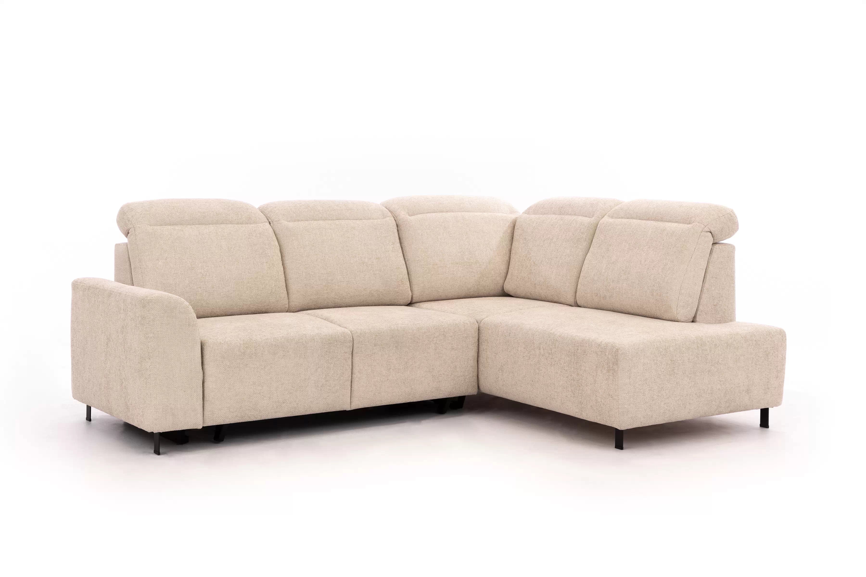 Rohová sedačka Magnis L s rozkladom pravostranná - béžová látka Magni 206.03 Rohová sedacia súprava Magnis L s funkciou spánku pravá strana - Béžová plecionka Magni 206.03