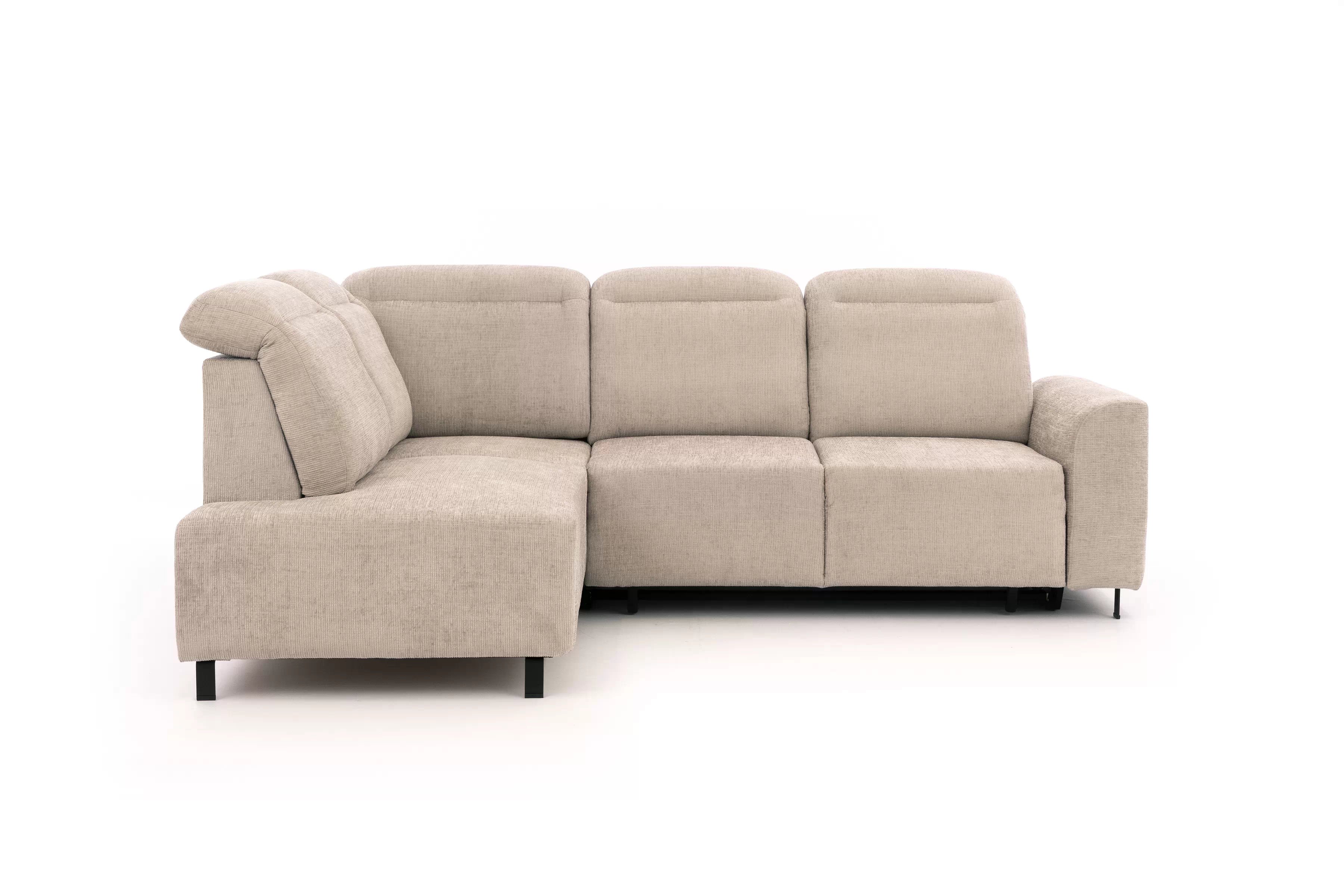 Rohová pohovka Magnis L levá s funkcí spánku - béžový szenil Sierra 744 Rohová sedací souprava Magnis L rozkládací levá - béžová šenil Sierra 744