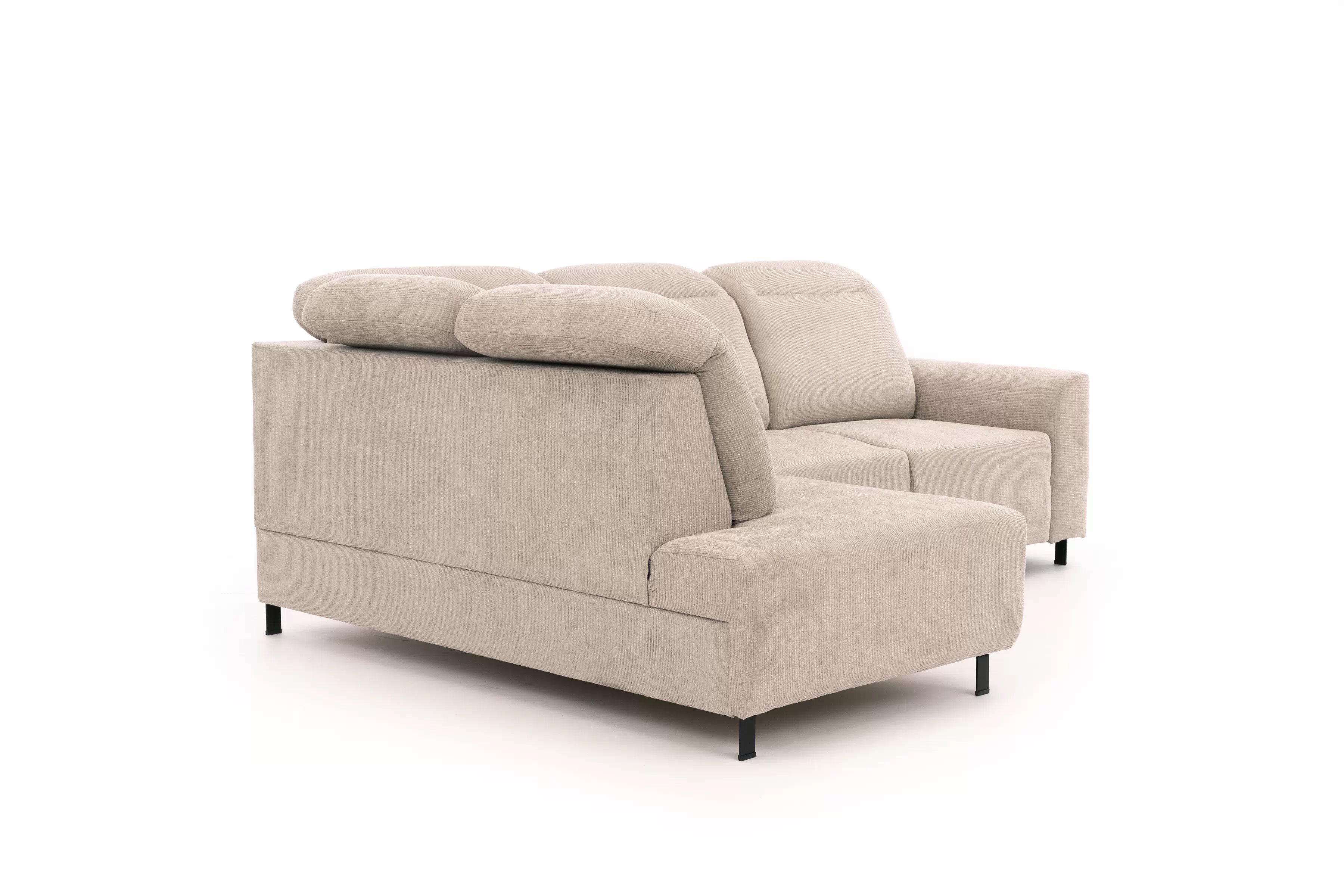 Rohová pohovka Magnis L levá s funkcí spánku - béžový szenil Sierra 744 Rohová sedací souprava Magnis L rozkládací levá - béžová šenil Sierra 744