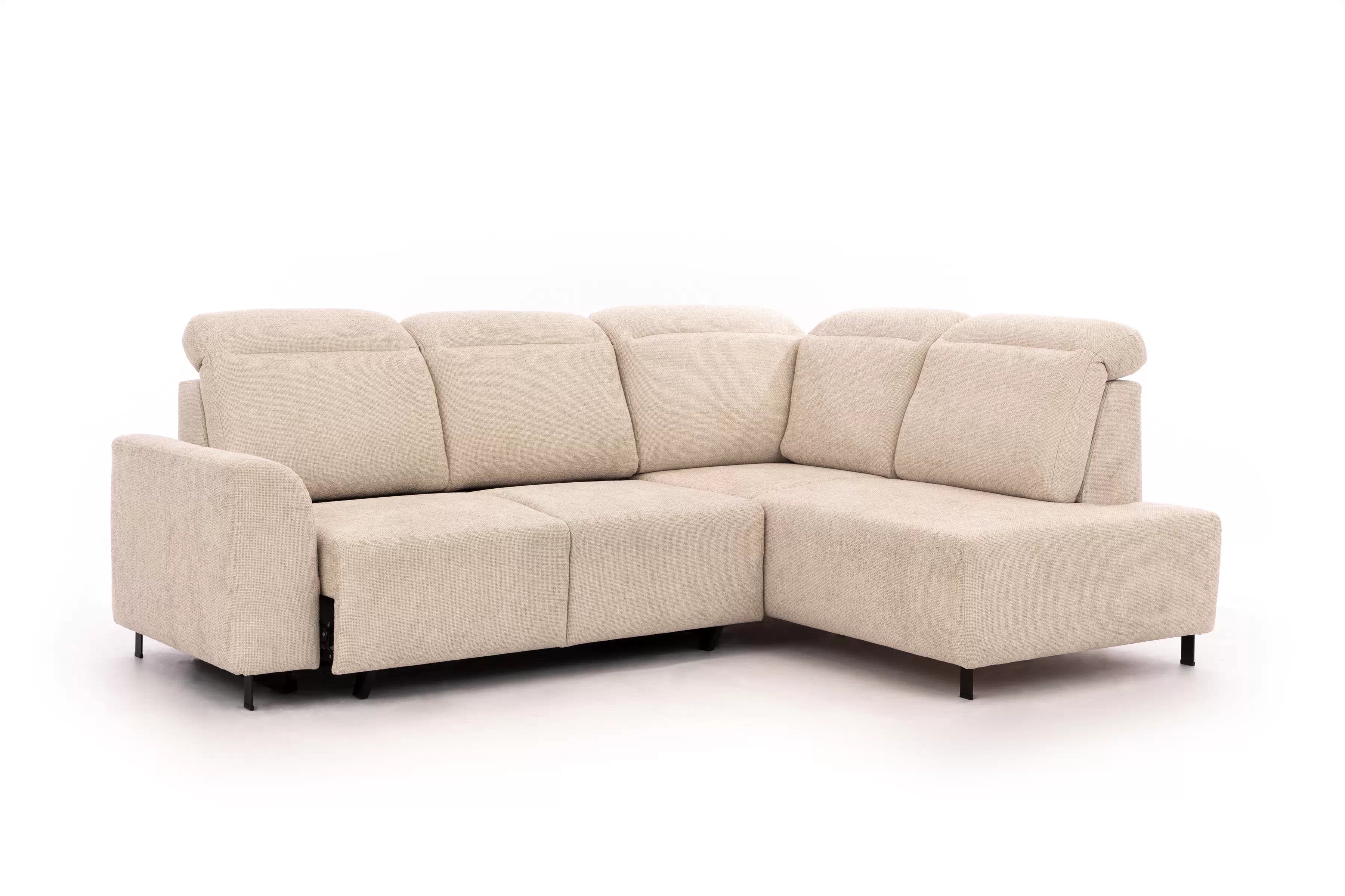 Rohová sedačka Magnis L s rozkladom pravostranná - béžová látka Magni 206.03 Rohová sedacia súprava Magnis L s funkciou spánku pravá strana - Béžová plecionka Magni 206.03