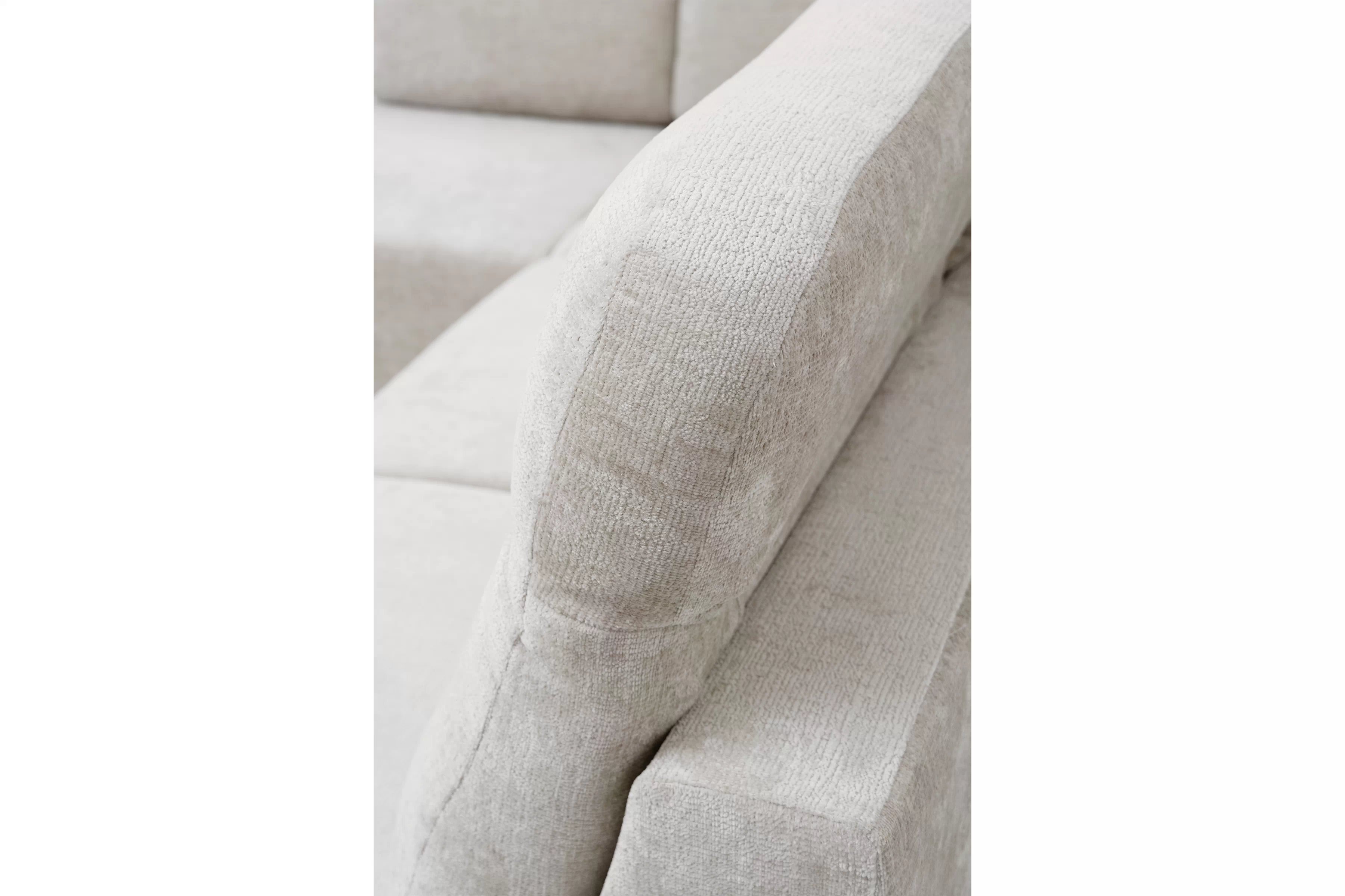 Rohová rozkládací pohovka Magnis L levá s funkcí spánku - béžový szenil Perfect harmony 07 Rohová sedací souprava Magnis L rozkládací levá - béžová šenil Perfect harmony 07