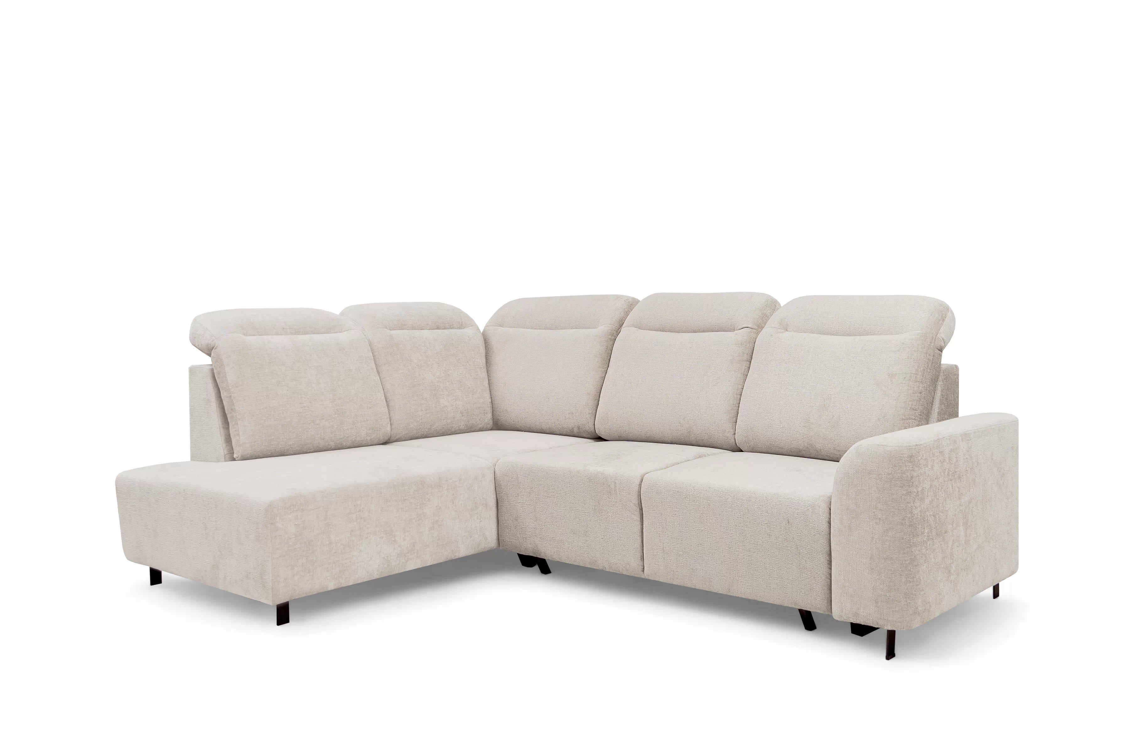 Rohová rozkládací pohovka Magnis L levá s funkcí spánku - béžový szenil Perfect harmony 07 Rohová sedací souprava Magnis L rozkládací levá - béžová šenil Perfect harmony 07