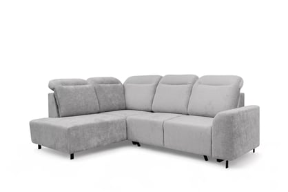 Rohová rozkládací pohovka Magnis L levá s funkcí spánku - světle šedý szenil Perfect harmony 80 Rohová sedací souprava Magnis L rozkládací levá - světlý šedá šenil Perfect harmony 80