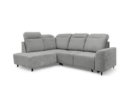 Rohová rozkládací pohovka Magnis L levá s funkcí spánku - šedý szenil Perfect harmony 85