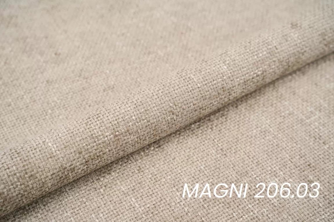 Rohová sedacia súprava Magnis L s funkciou spania pravá - béžová pletenina Magni 206.03 - Výpredaj z expozície Rohová sedacia súprava Magnis L s funkciou spánku pravá strana - Béžová plecionka Magni 206.03