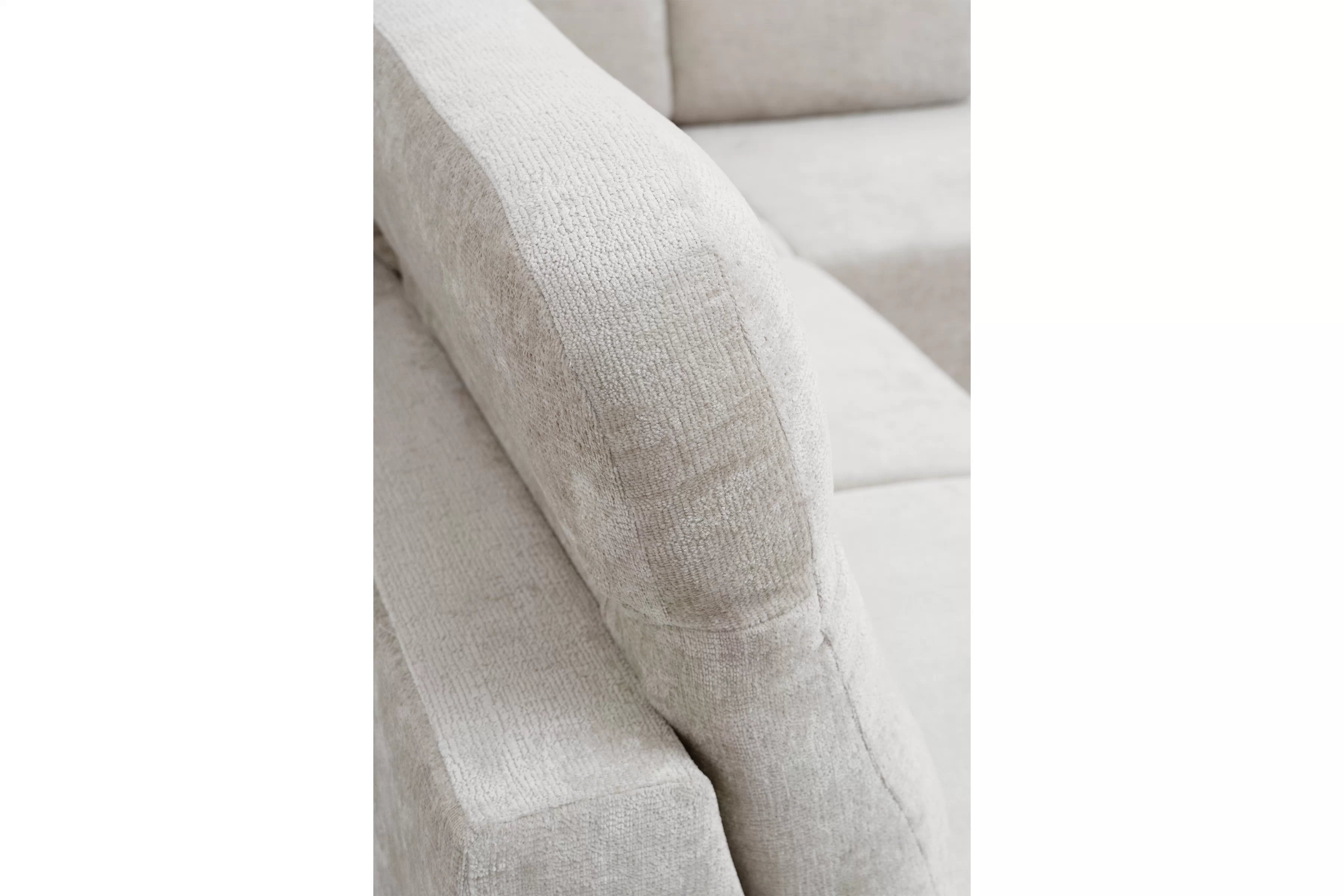 Rohová rozkládací pohovka Magnis L pravá s funkcí spánku - béžový szenil Perfect harmony 07 Rohová sedací souprava Magnis L rozkládací pravá - béžová šenil Perfect harmony 07