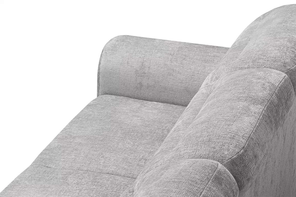 Rohová rozkládací pohovka Magnis L pravá s funkcí spánku - světle šedý szenil Perfect harmony 80 Rohová sedací souprava Magnis L rozkládací pravá - světlý šedá Perfect harmony 80