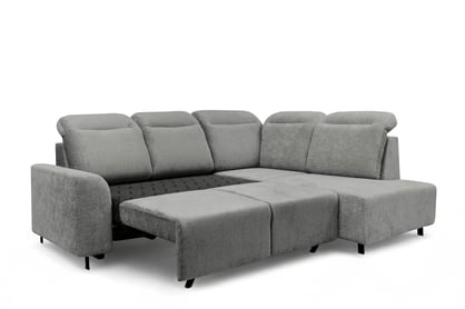 Rohová sedacia súprava Magnis L s funkciou spania pravá - sivý šenil Perfect Harmony 85 Rohová sedacia súprava Magnis L s funkciou spánku pravá strana - šedý šenil Perfect harmony 85