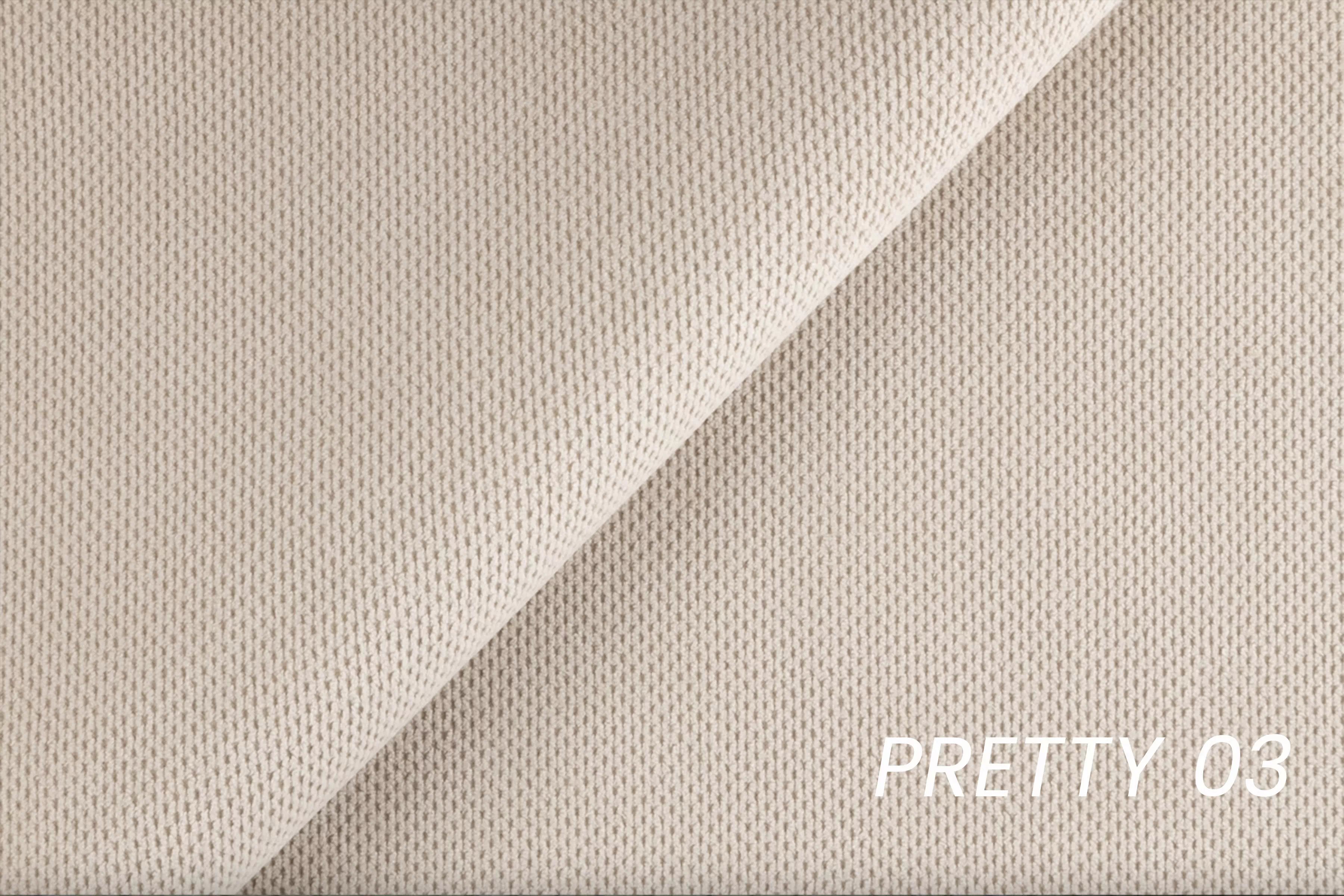 Rozkládací rohová sedací souprava Monrose Mini pravá - béžová Pretty 03 Rohová sedací souprava Monrose L II rozkládací pravá - béžová plusz Pretty 03