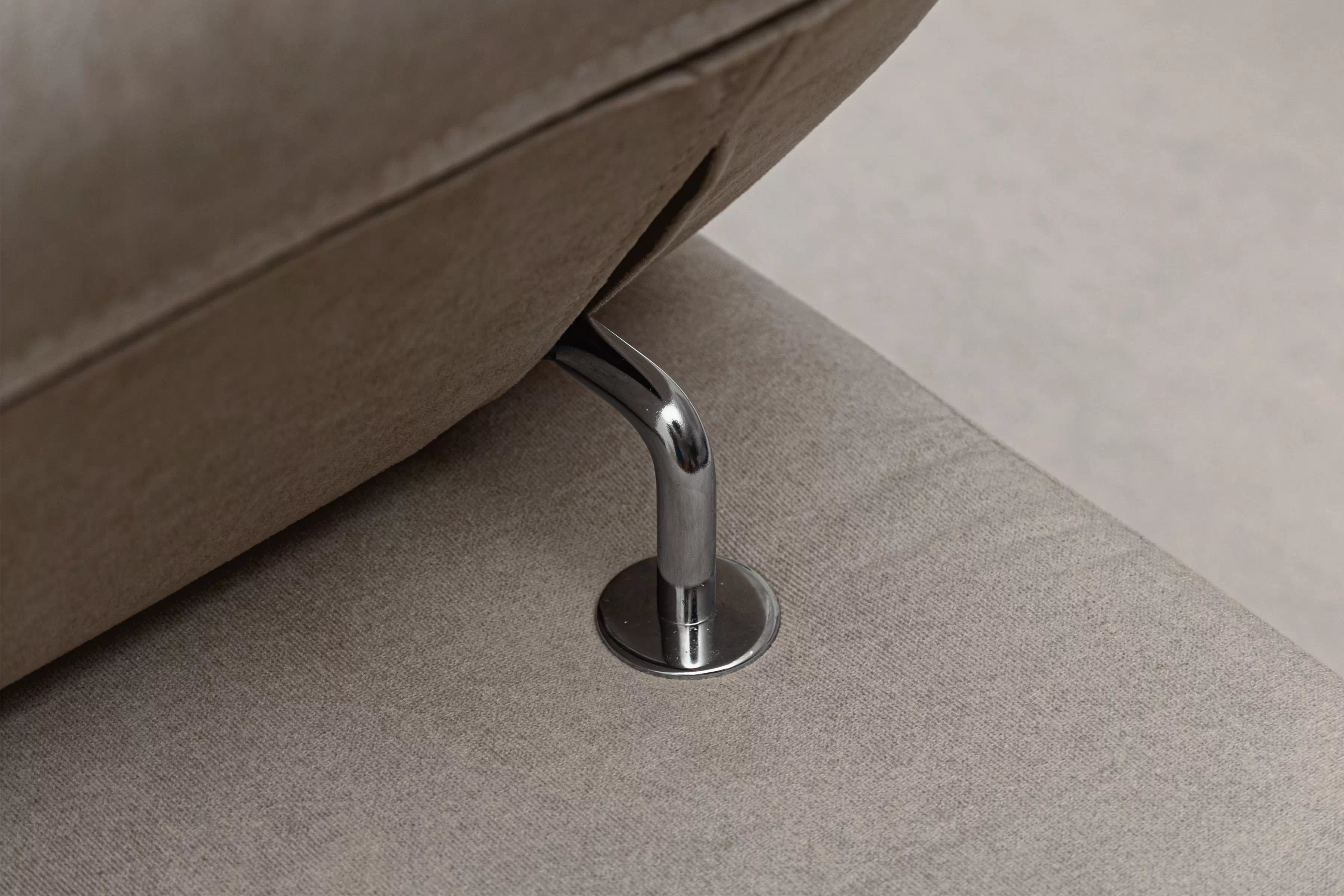 Rohová pohovka Monrose L levá s funkcí spánku - béžový welvet Zetta 291 Rohová sedací souprava Monrose L rozkládací levá - béžová welwet latwoczyszczacy Zetta 291