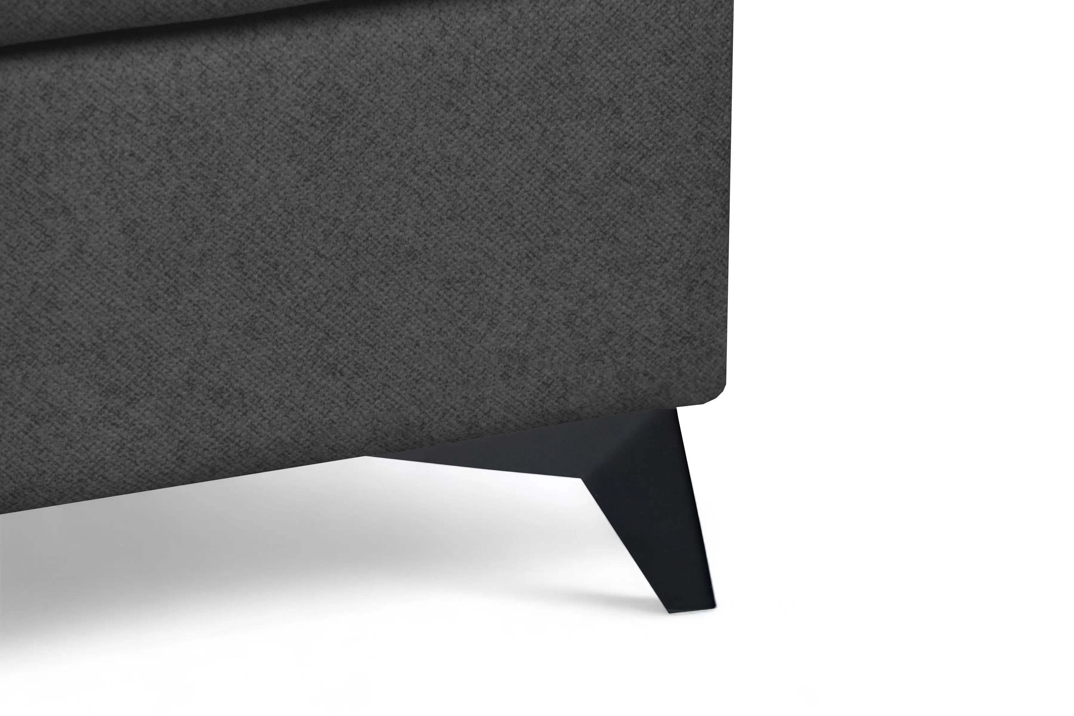 Rohová pohovka Monrose Maxi levá s funkcí spánku - šedá tkanina Ado 1617 Rohová sedací souprava Monrose Maxi rozkládací levá - šedá plecionka Ado 1617