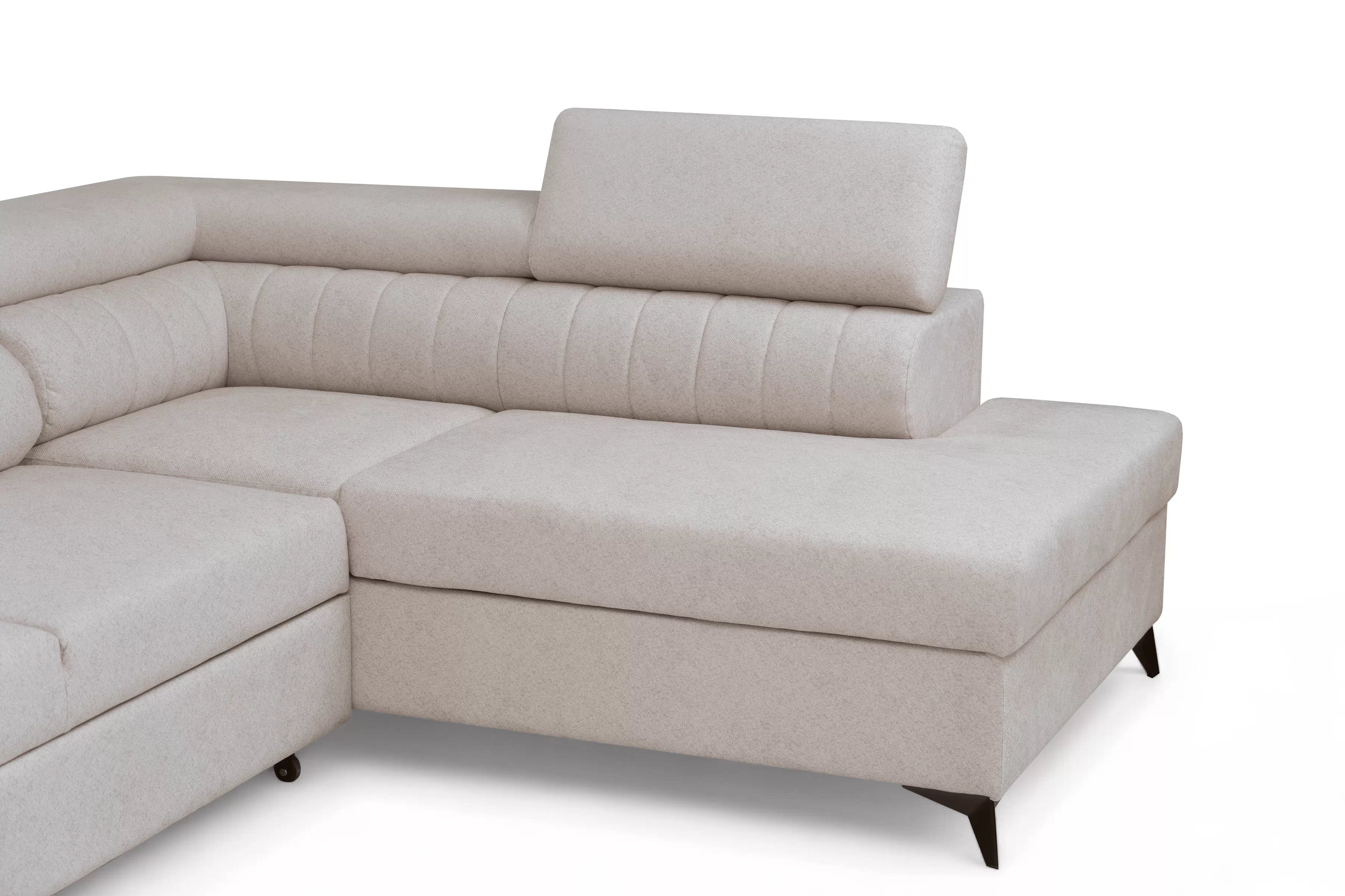 Rohová sedacia súprava Monrose Maxi s funkciou spania pravá - krémová pletenina Ado 1601 Rohová sedacia súprava Monrose Maxi s funkciou spánku pravá strana - kremowa plecionka Ado 1601 Halva