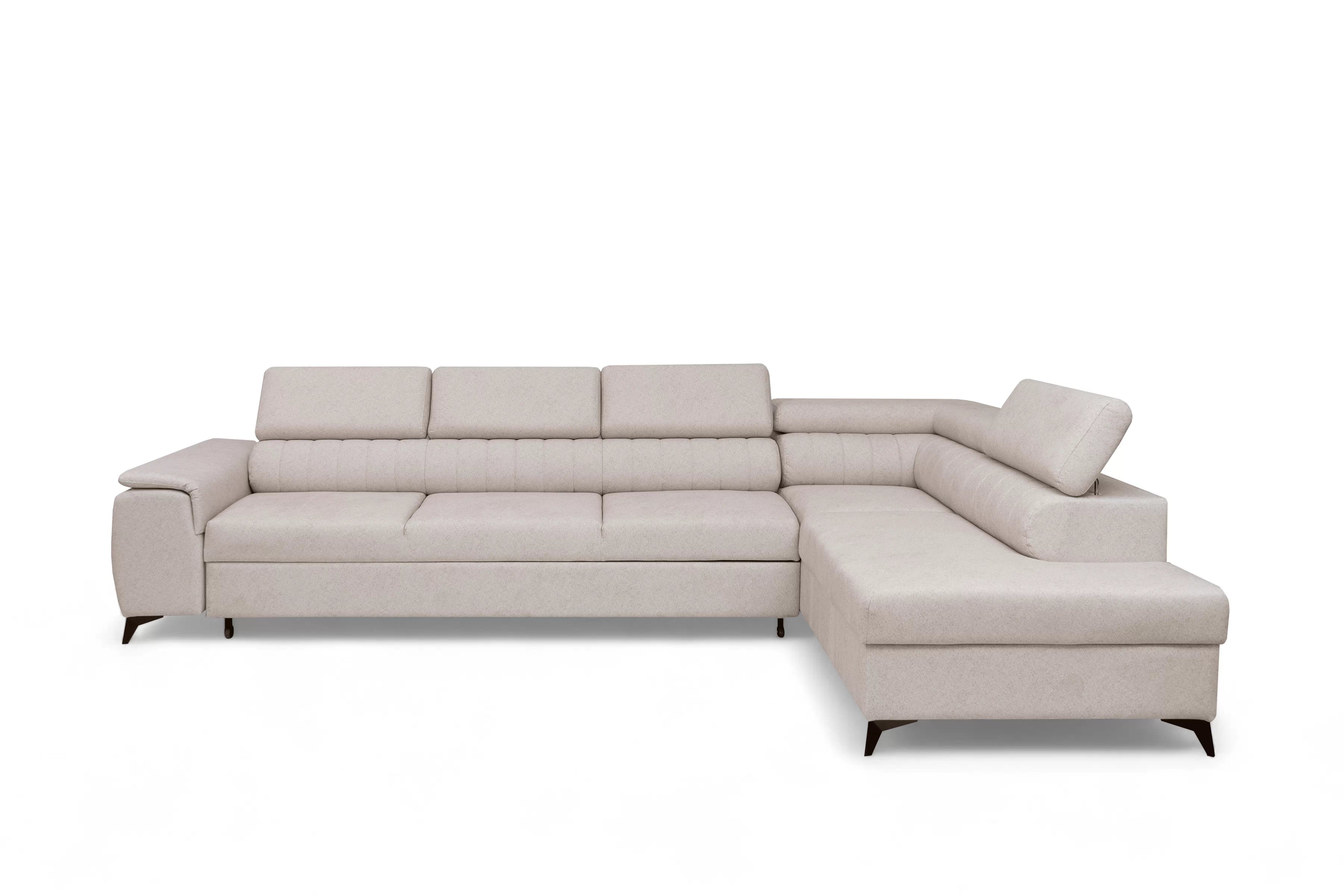 Rohová sedacia súprava Monrose Maxi s funkciou spania pravá - krémová pletenina Ado 1601 Rohová sedacia súprava Monrose Maxi s funkciou spánku pravá strana - kremowa plecionka Ado 1601 Halva