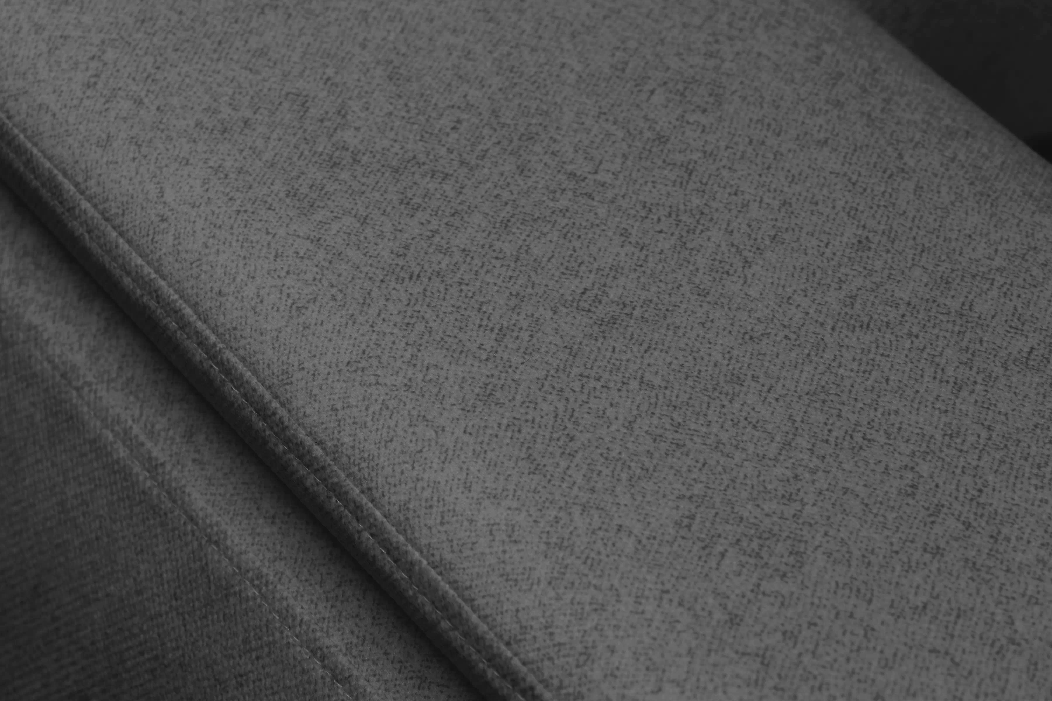 Rohová pohovka Monrose Maxi pravá s funkcí spánku - šedá tkanina Ado 1617 Rohová sedací souprava Monrose Maxi rozkládací pravá - šedá plecionka Ado 1617