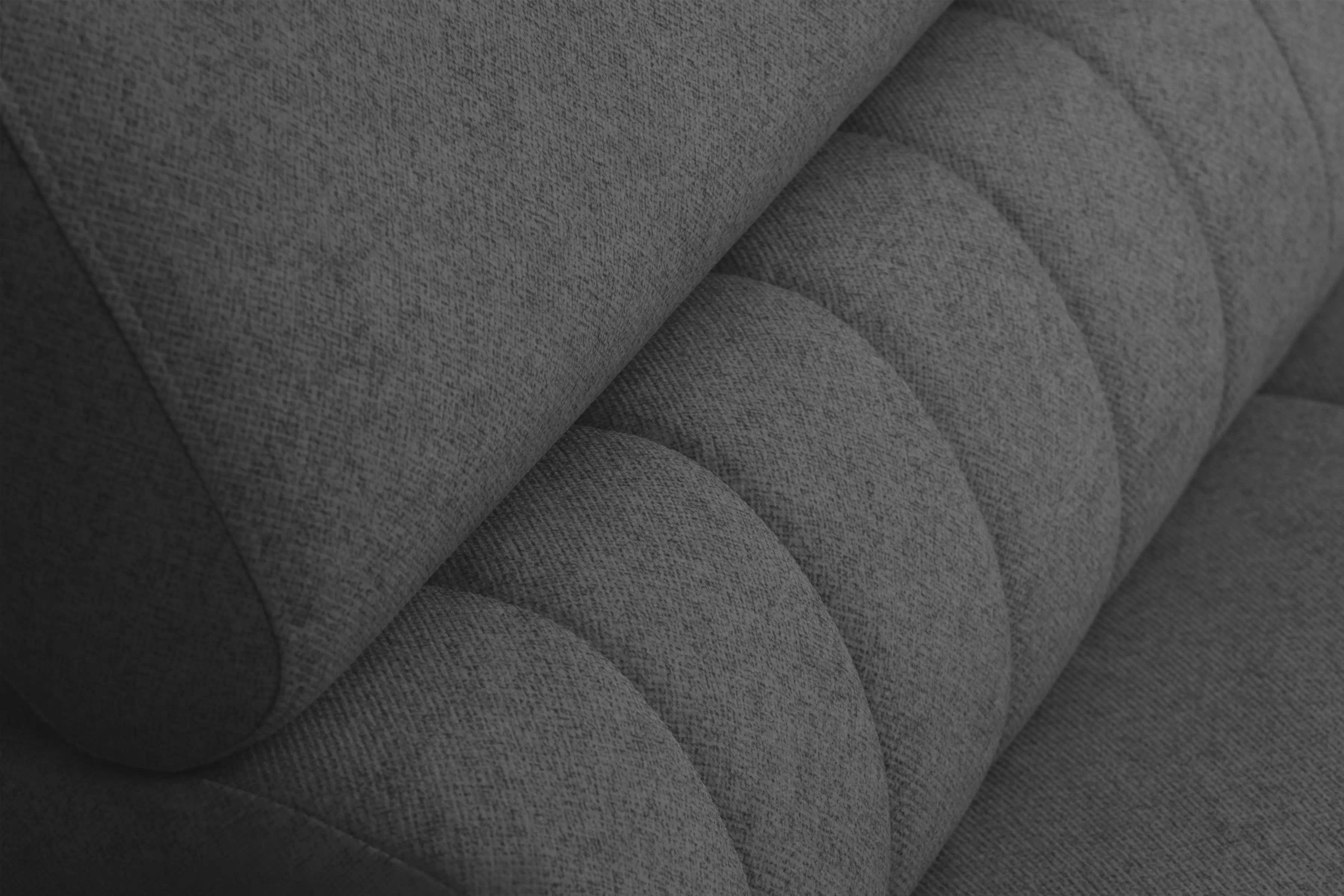 Rohová pohovka Monrose Maxi pravá s funkcí spánku - šedá tkanina Ado 1617 Rohová sedací souprava Monrose Maxi rozkládací pravá - šedá plecionka Ado 1617