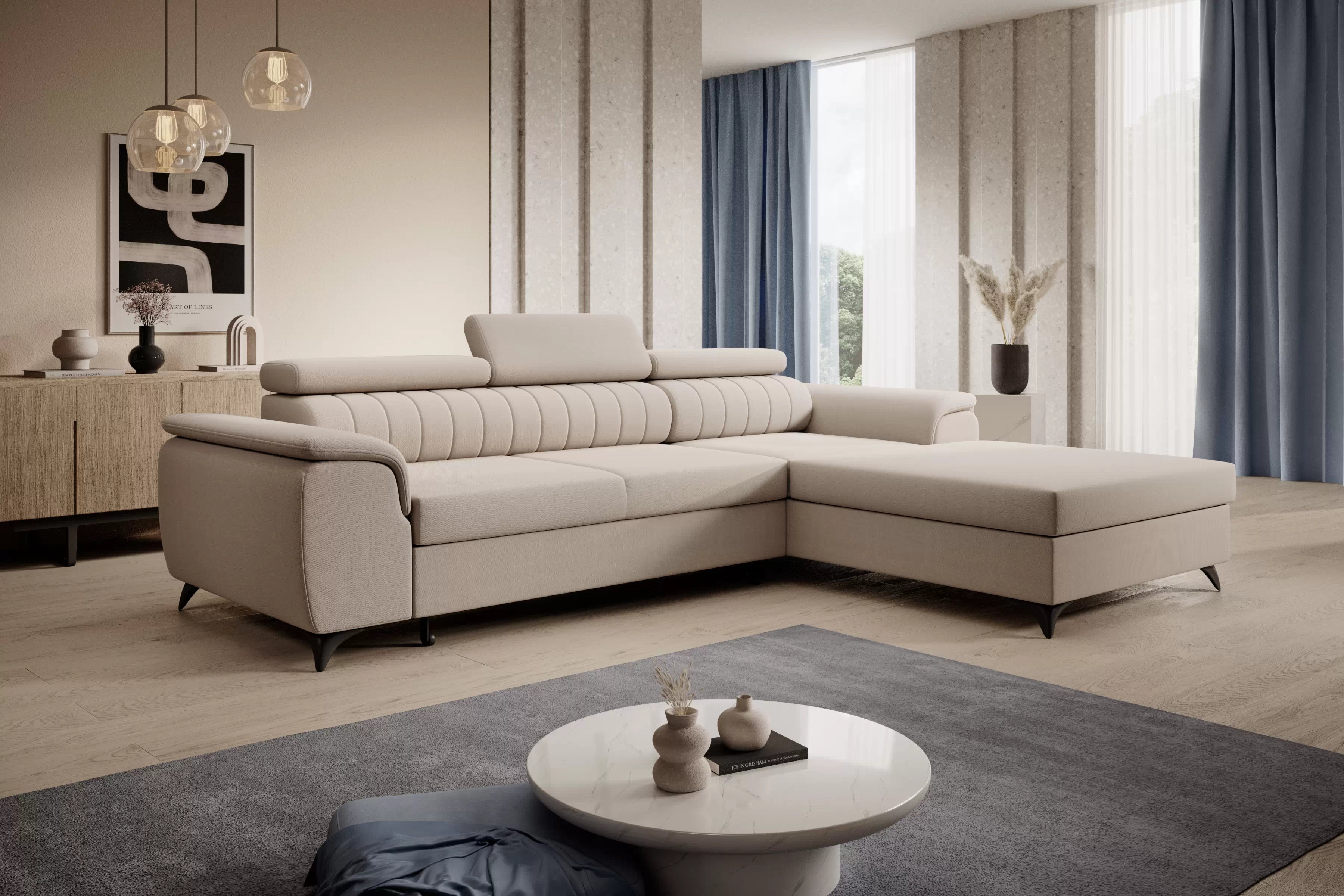 Rozkládací rohová sedací souprava Monrose Mini  Rohová sedací souprava Monrose Mini rozkládací 