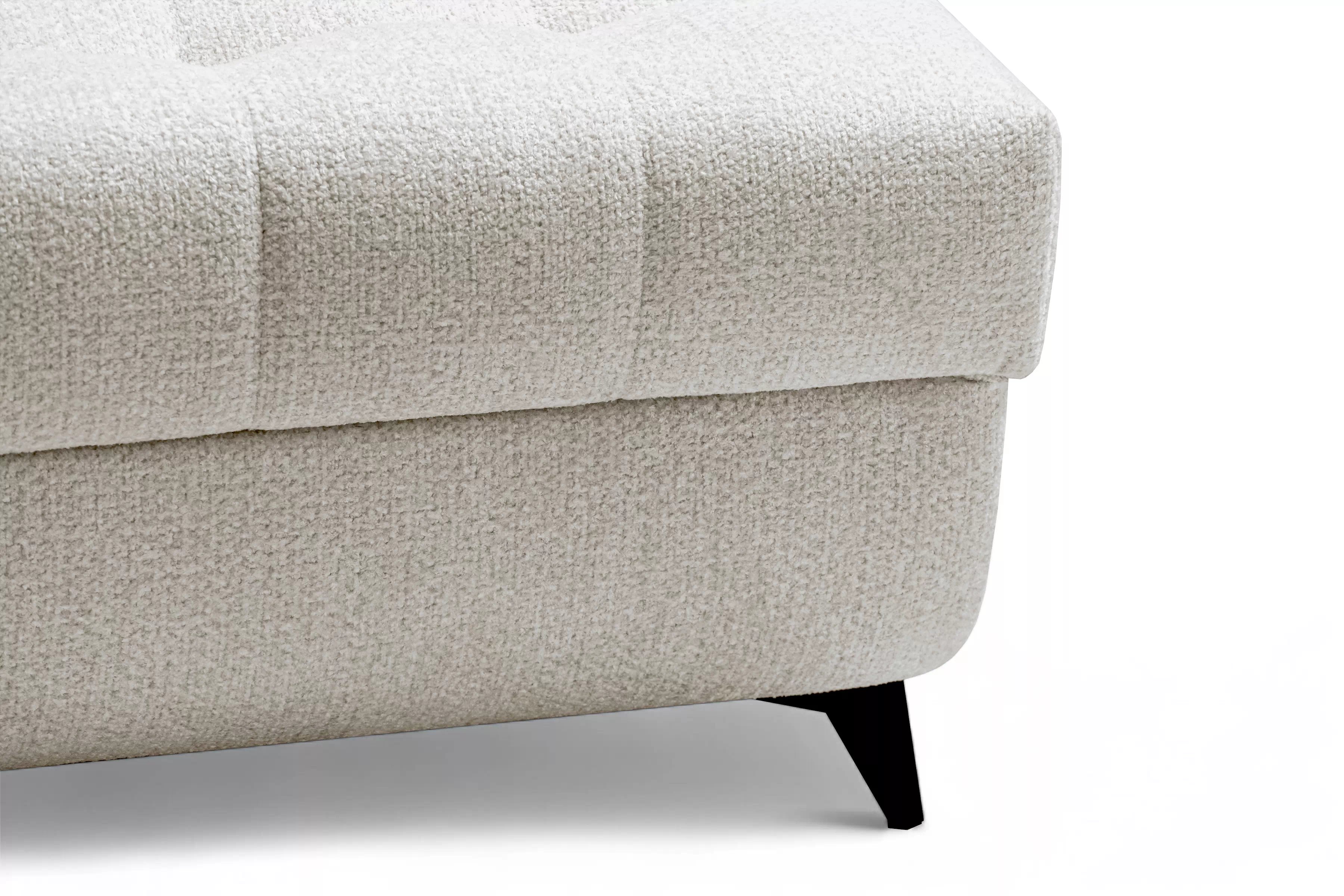 Rozkládací rohová sedací souprava Nardo L pravá - béžová Taro 04 Rohová sedací souprava Nardo L rozkládací pravá - béžová šenil latwoczyszczacy Taro 04 