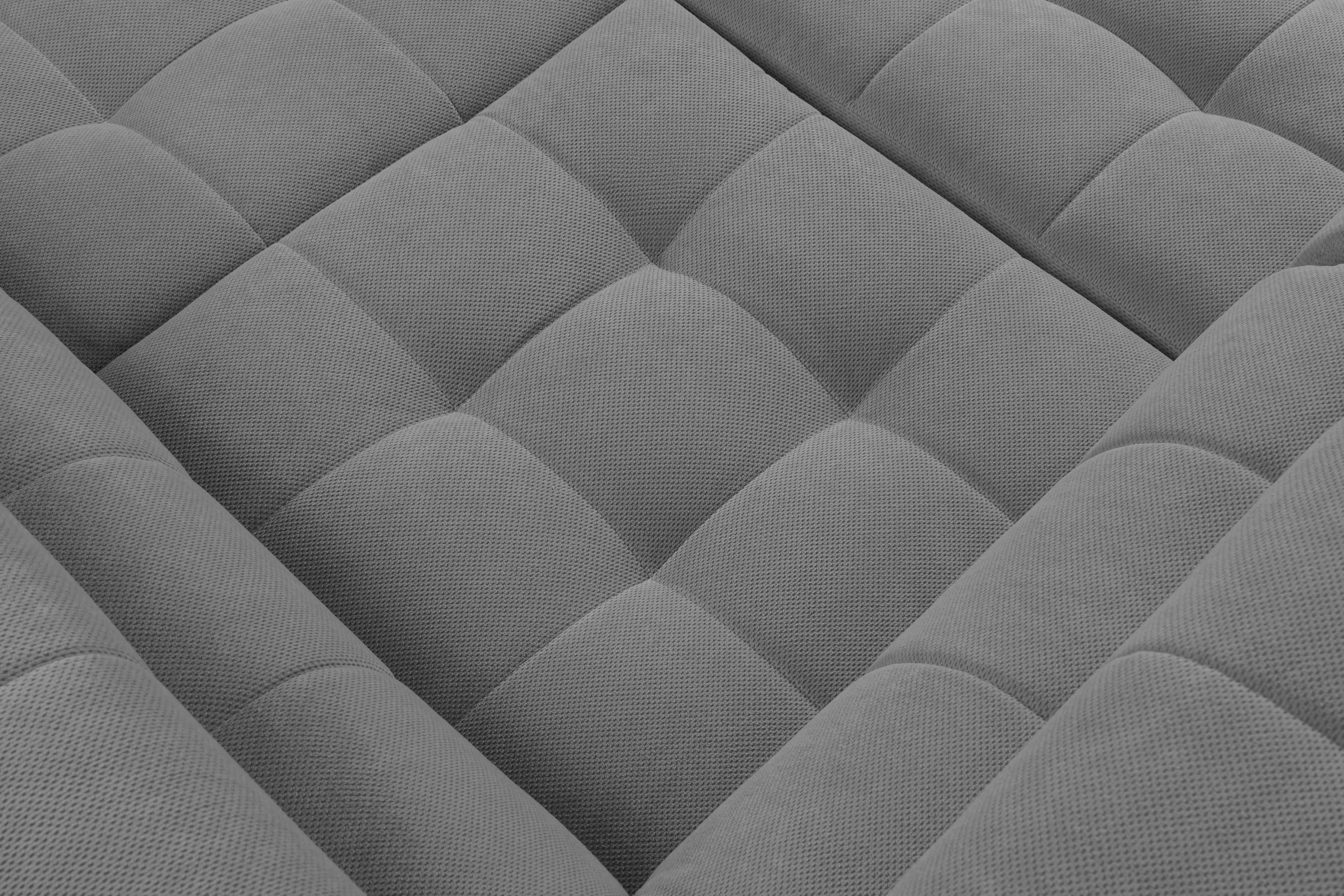 Rohová sedačka Nardo L s rozkladom pravostranná - sivý plyš Pretty 17 Rohová sedacia súprava Nardo L s funkciou spánku pravá strana - šedý plusz Pretty 17