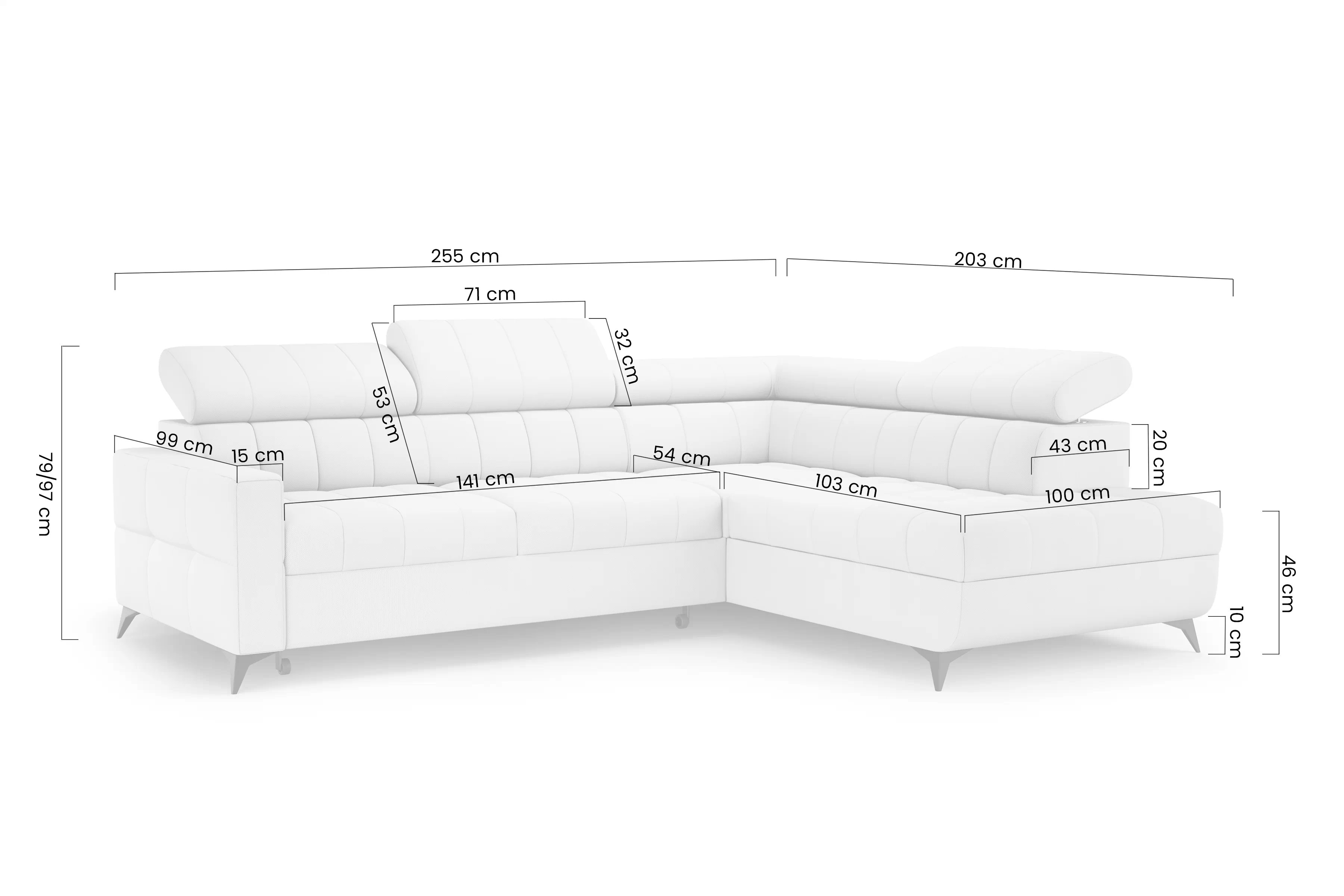 Rozkladacia rohová sedacia súprava Nardo L pravá - zelený zamat Bluvel 78 Rohová sedacia súprava Nardo L s funkciou spánku pravá strana - Zelený velúr Bluvel 78